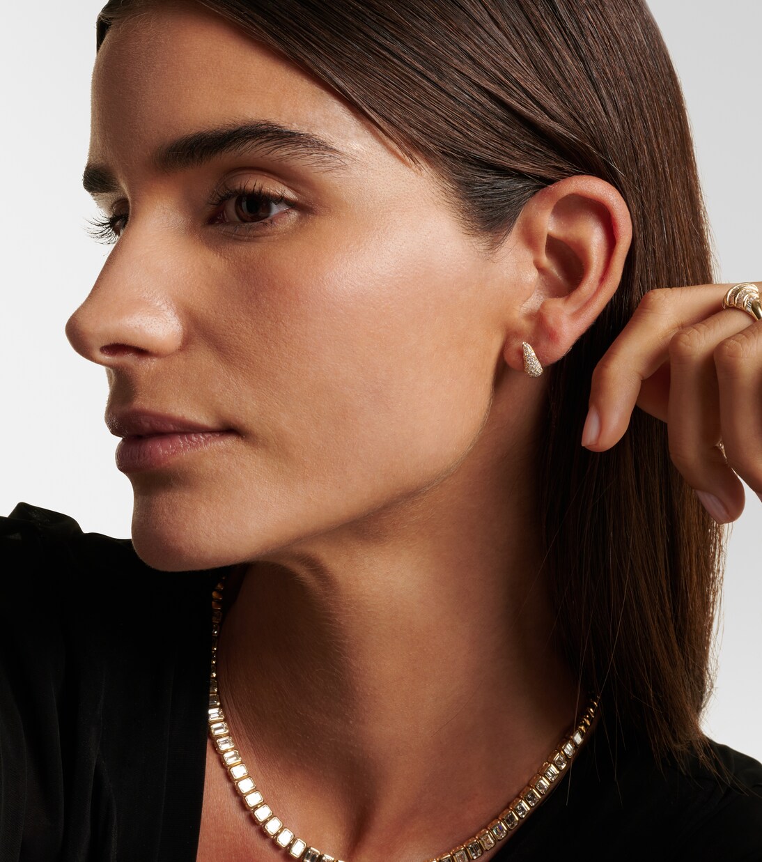 Boucles d'oreilles Claw en or 18 ct et diamants | Anita Ko