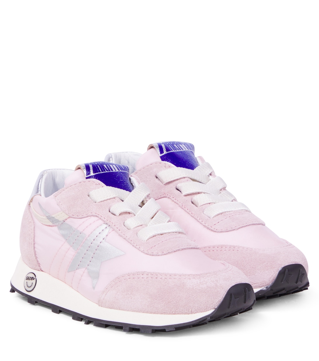 Marathon suede-trimmed sneakers | Golden Goose Kids