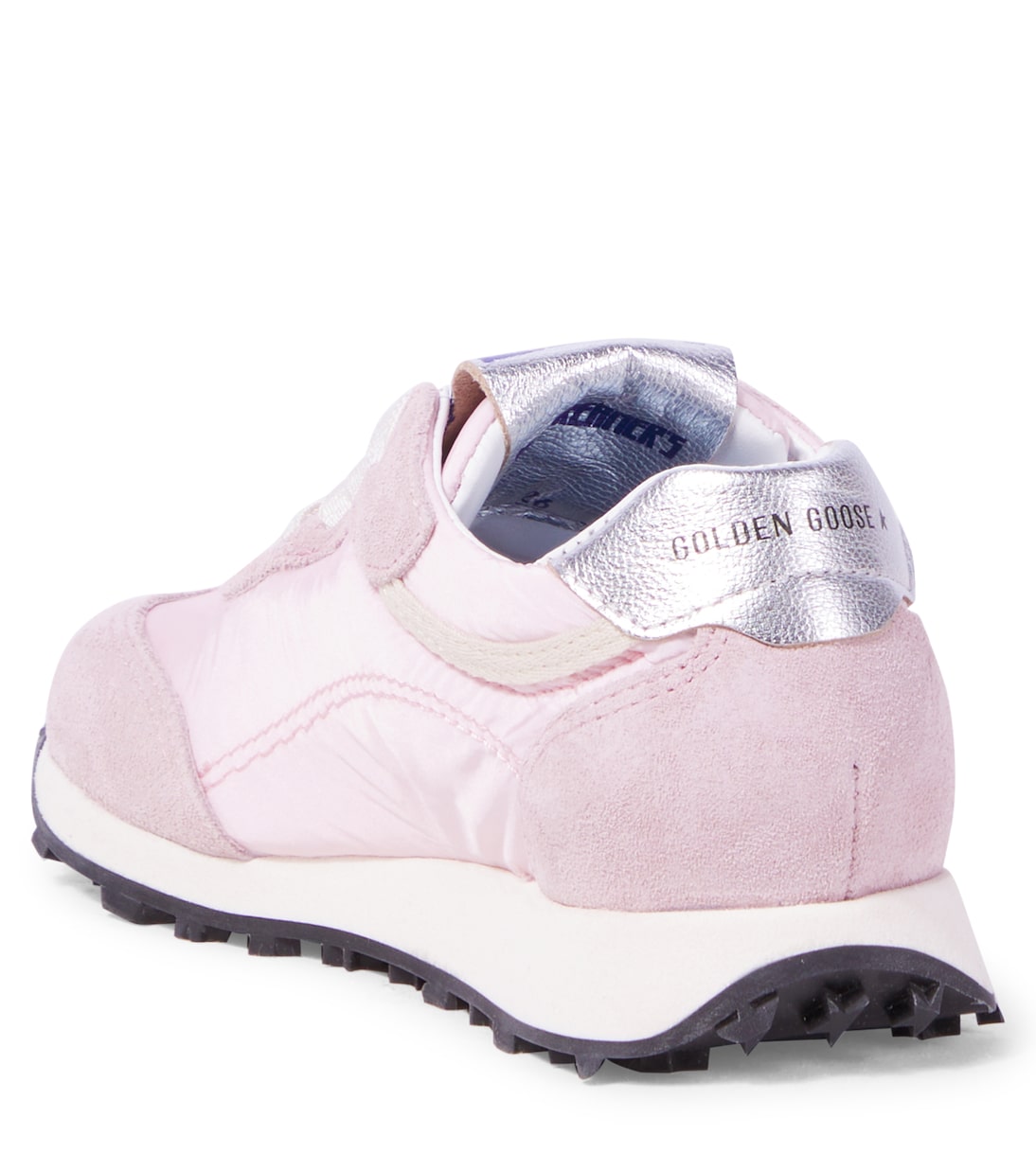 Marathon suede-trimmed sneakers | Golden Goose Kids