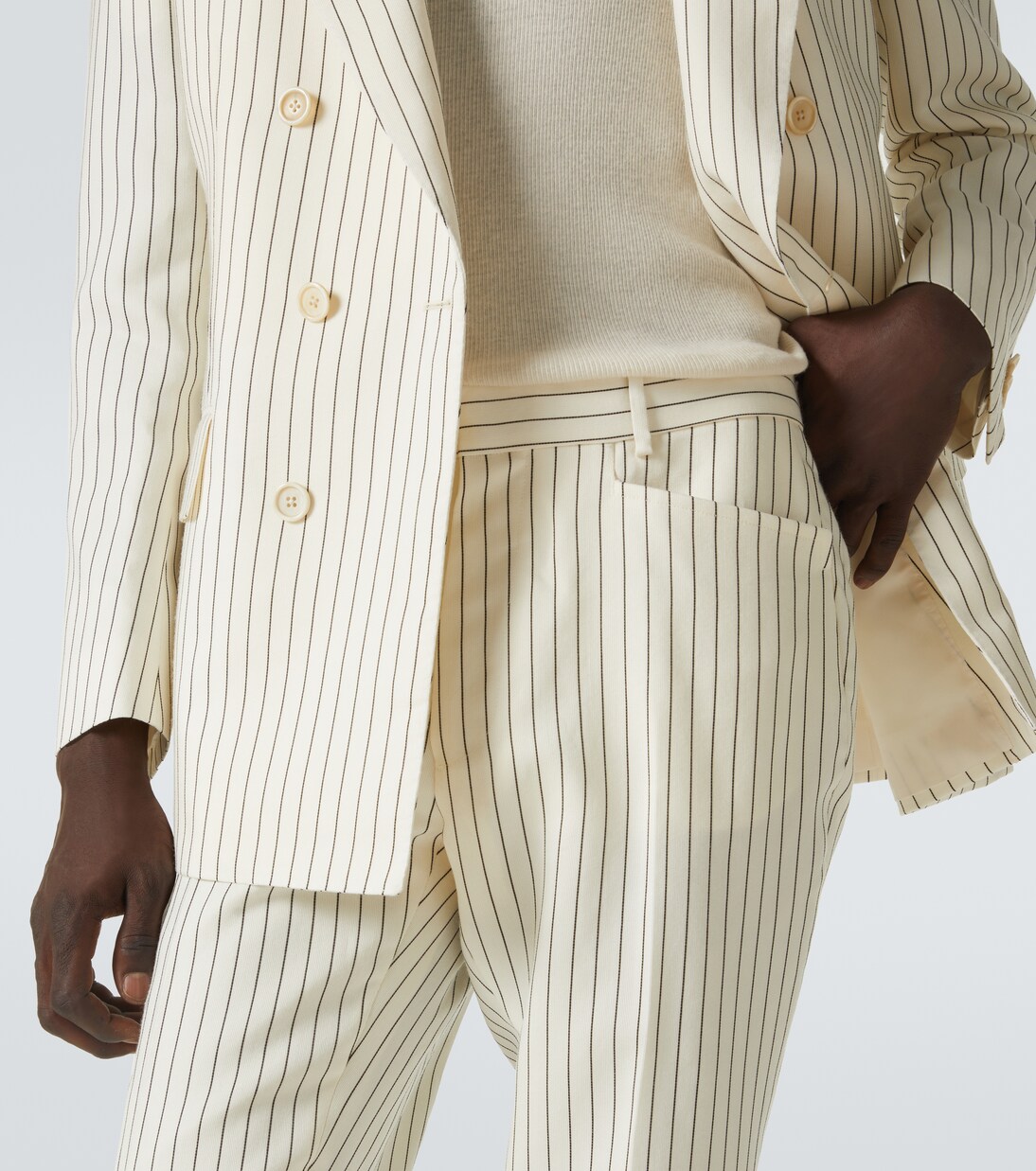 Dyllan pinstripe wool and silk suit pants | Tom Ford