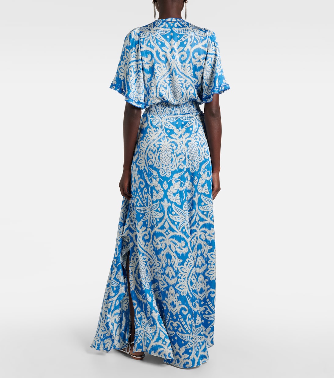 Robe longue Mabelle imprimée | Poupette St Barth