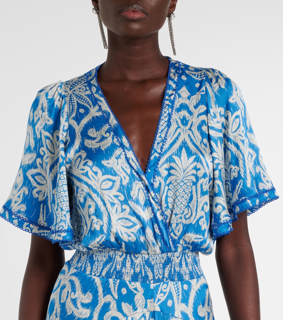 Robe longue Mabelle imprimée | Poupette St Barth