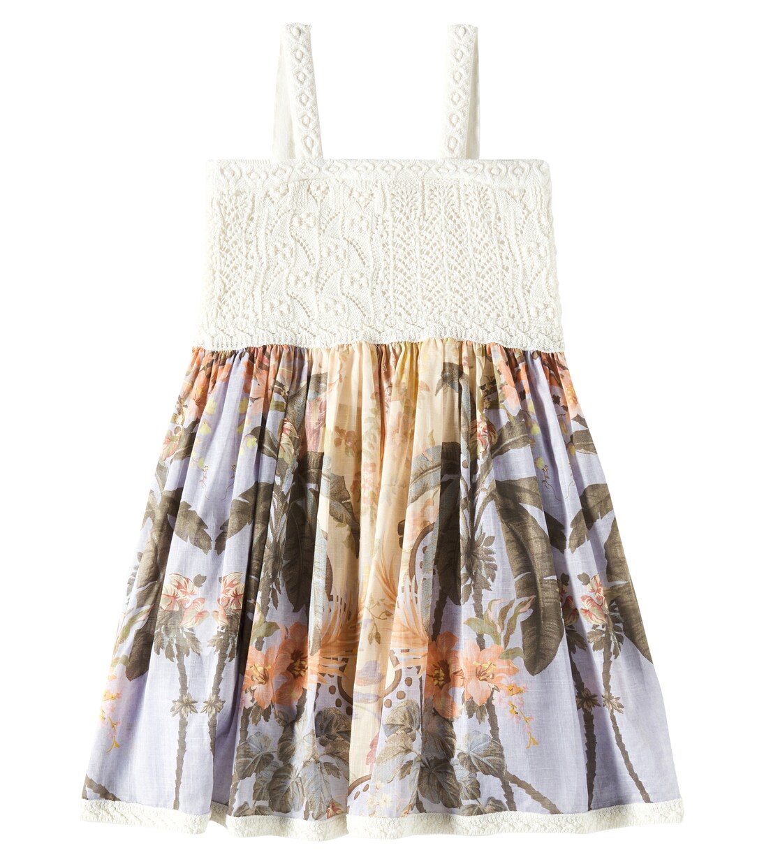 Robe Wylie en coton imprimé | Zimmermann Kids