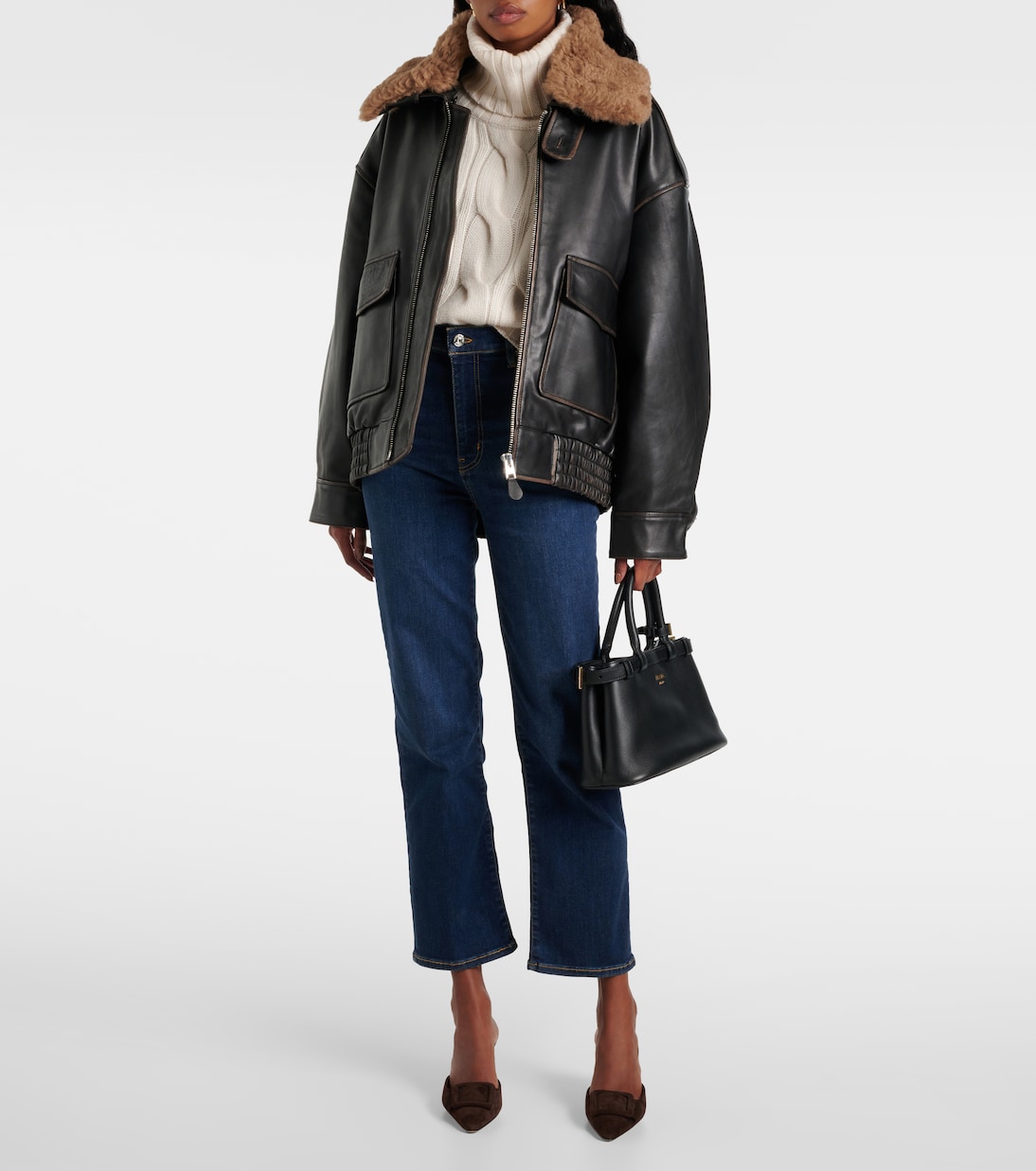 High-Rise Straight Jeans Le Sleek | Frame