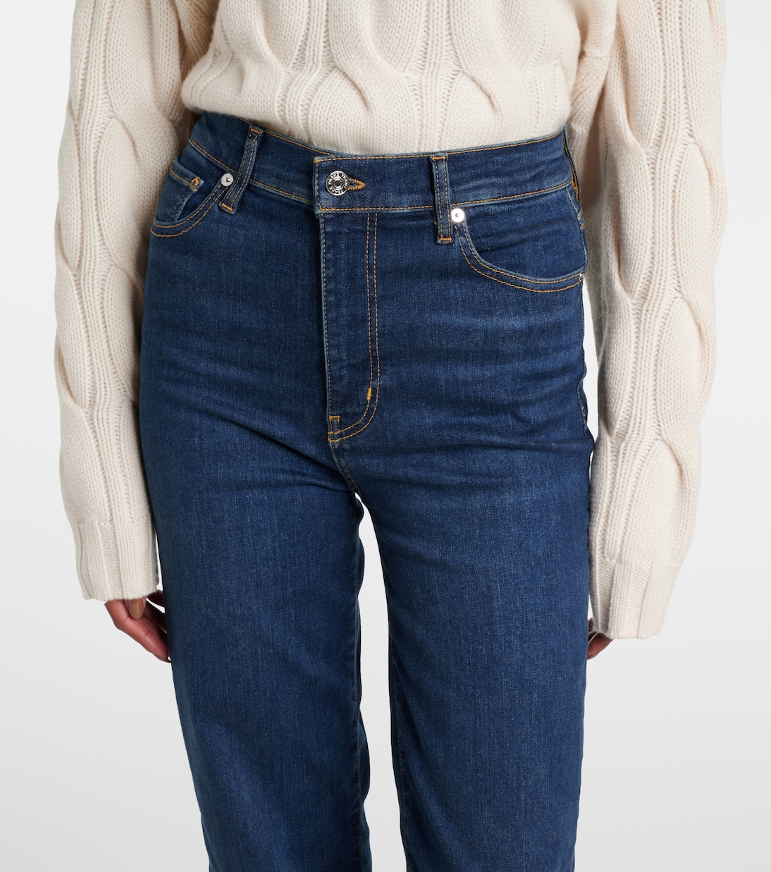 High-Rise Straight Jeans Le Sleek | Frame