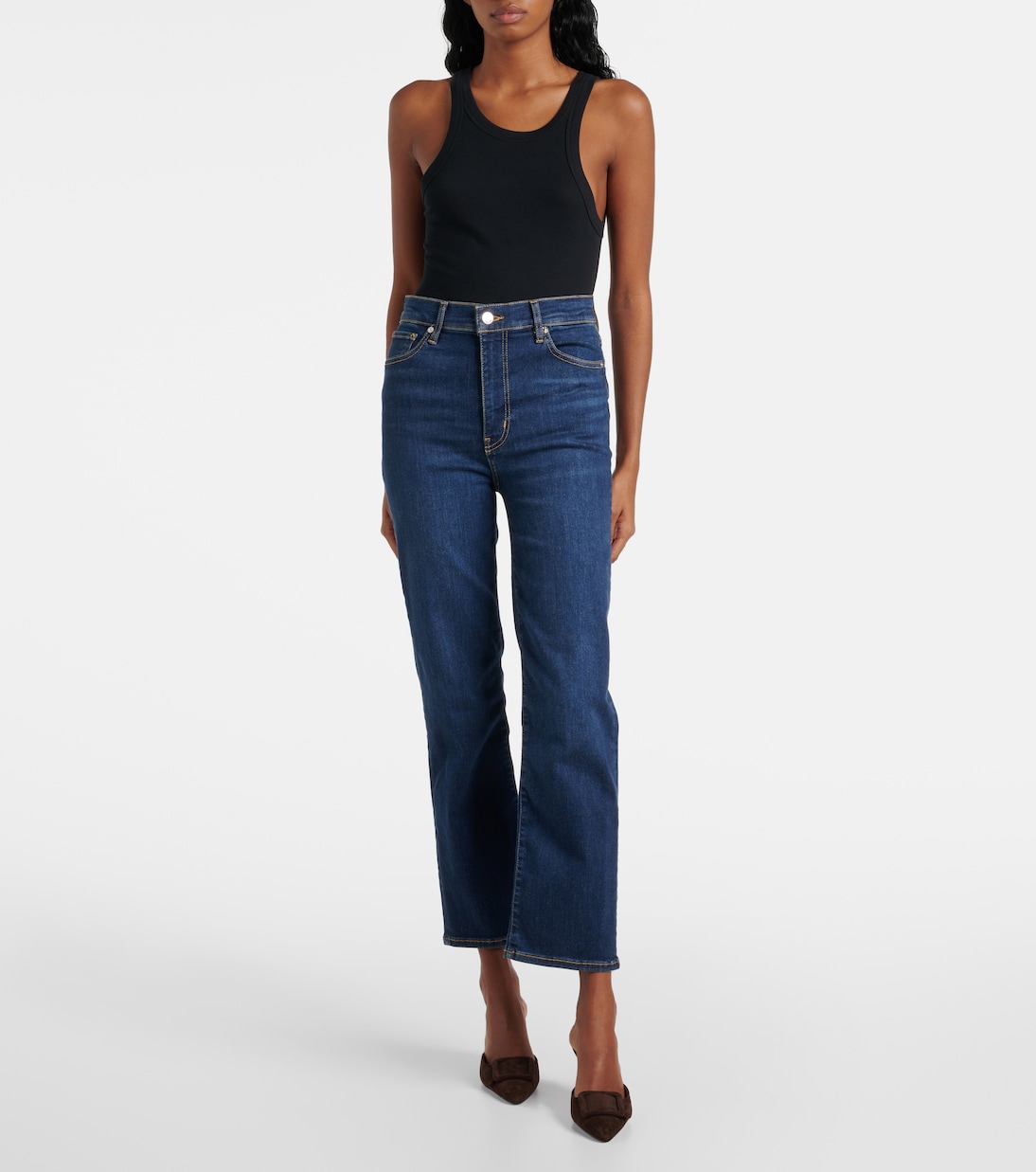 High-Rise Straight Jeans Le Sleek | Frame