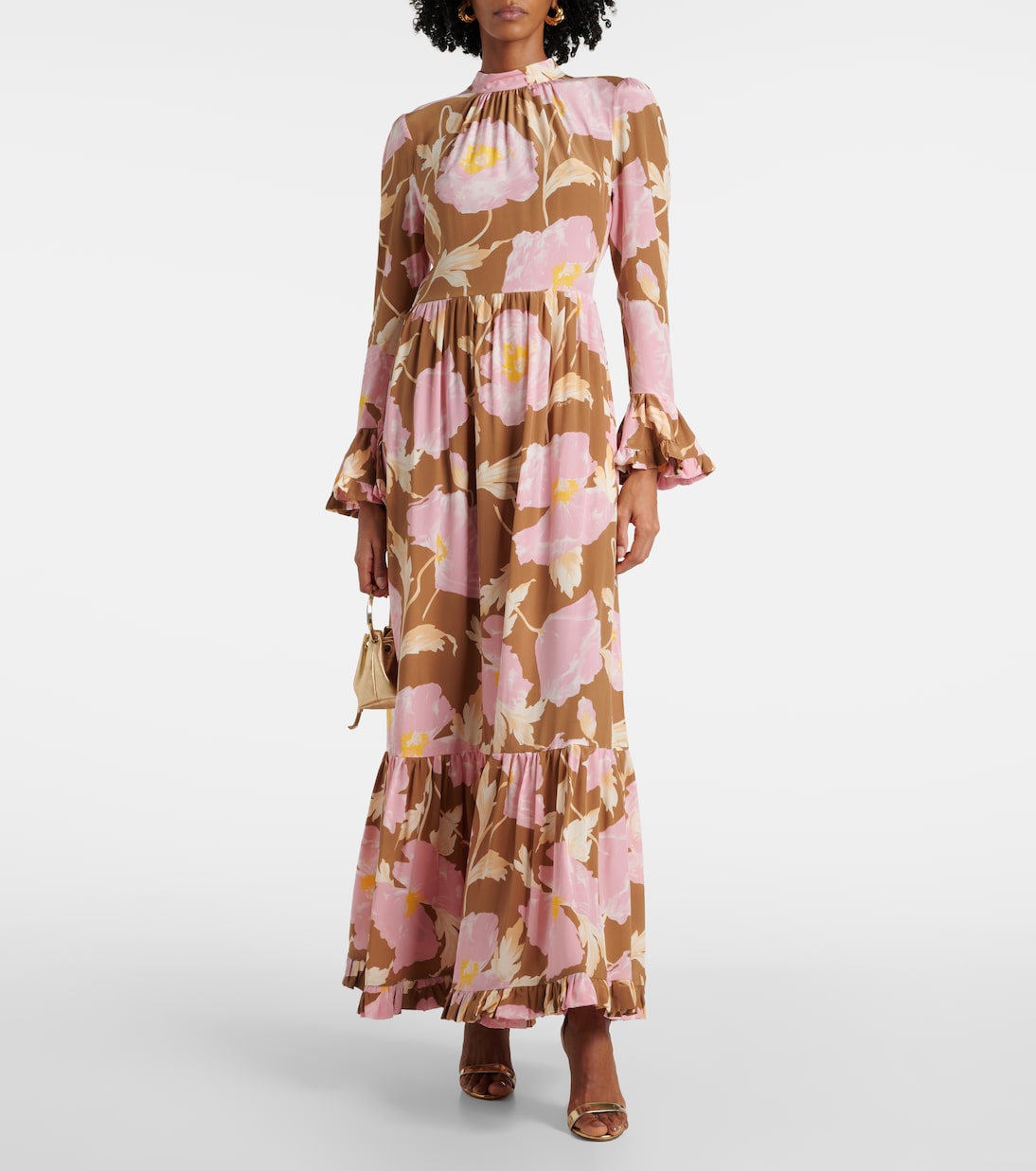 Maxikleid Visconti aus Crêpe de Chine aus Seide | La DoubleJ