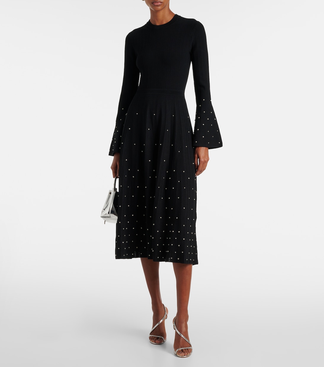 Robe midi Pruitt à ornements | Simkhai