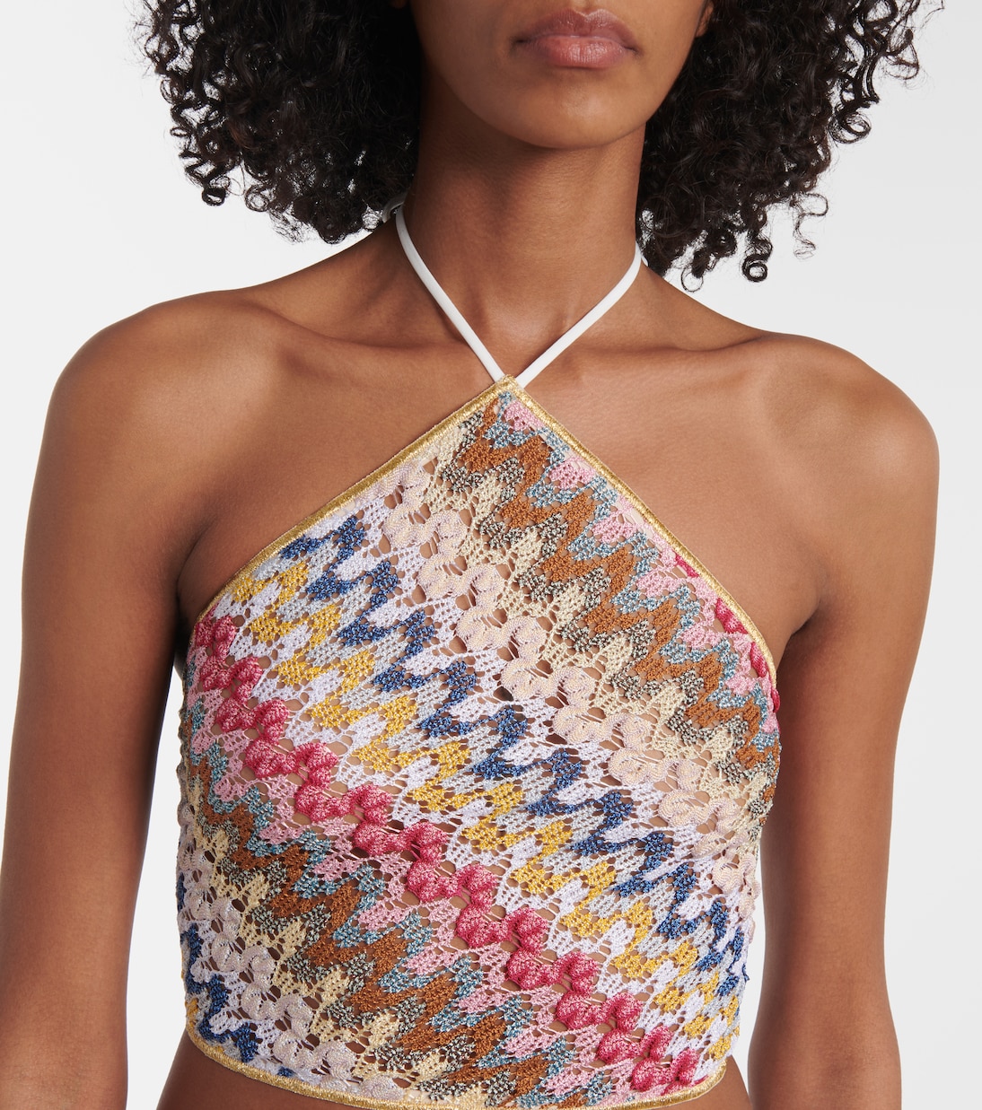 Zig Zag lamé top | Missoni