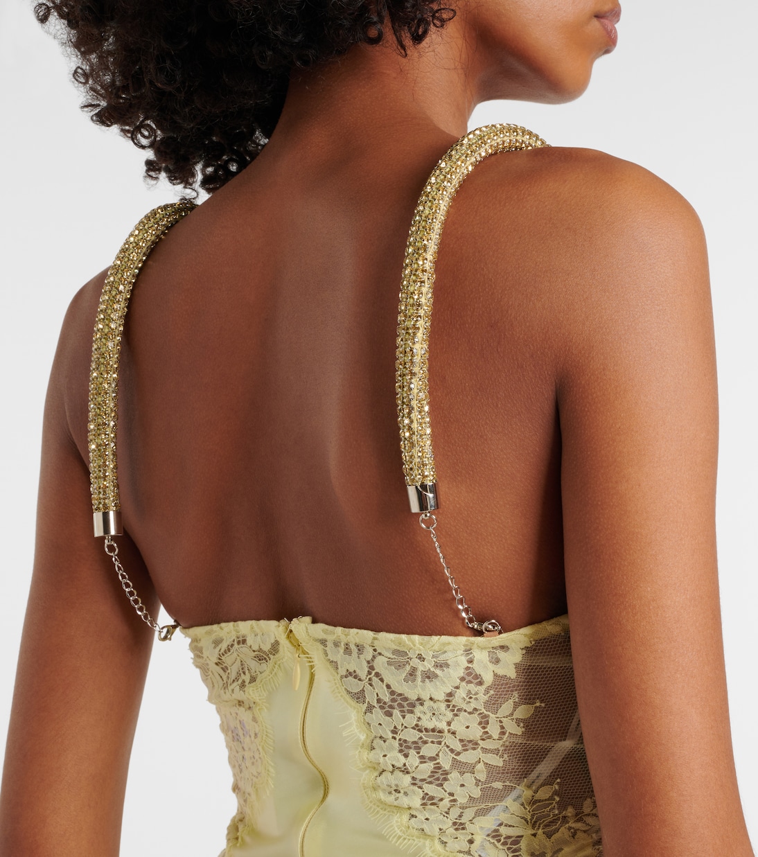 X Christopher Kane Maxikleid aus Satin mit Spitze | Self-Portrait