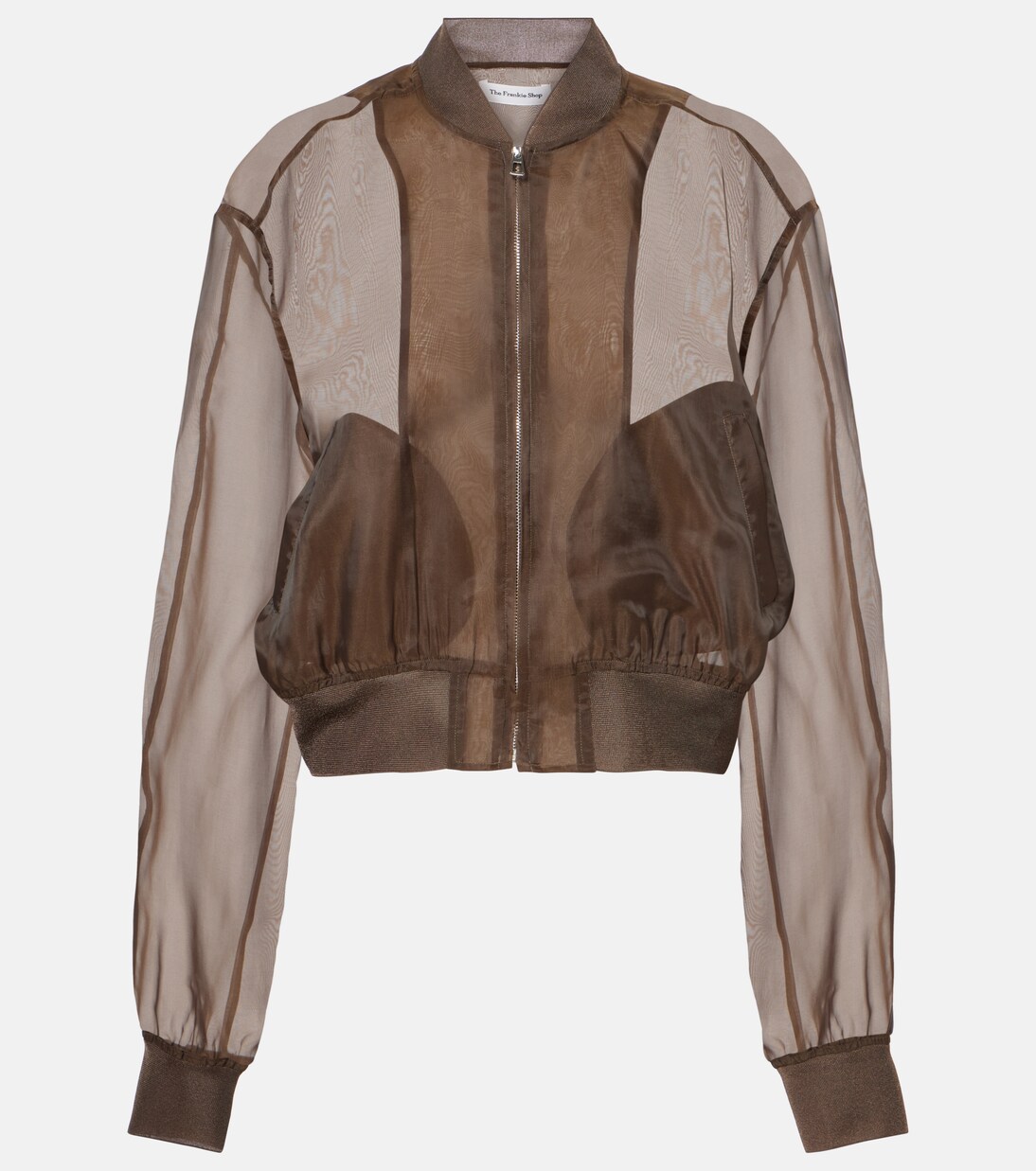 Micky silk-blend bomber jacket | The Frankie Shop