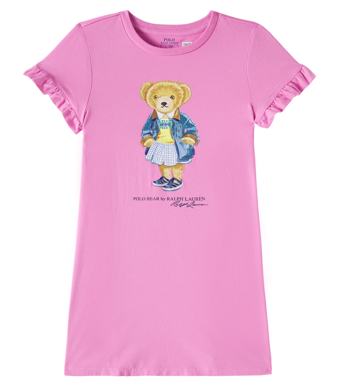 Polo Bear ruffled cotton jersey dress | Polo Ralph Lauren Kids