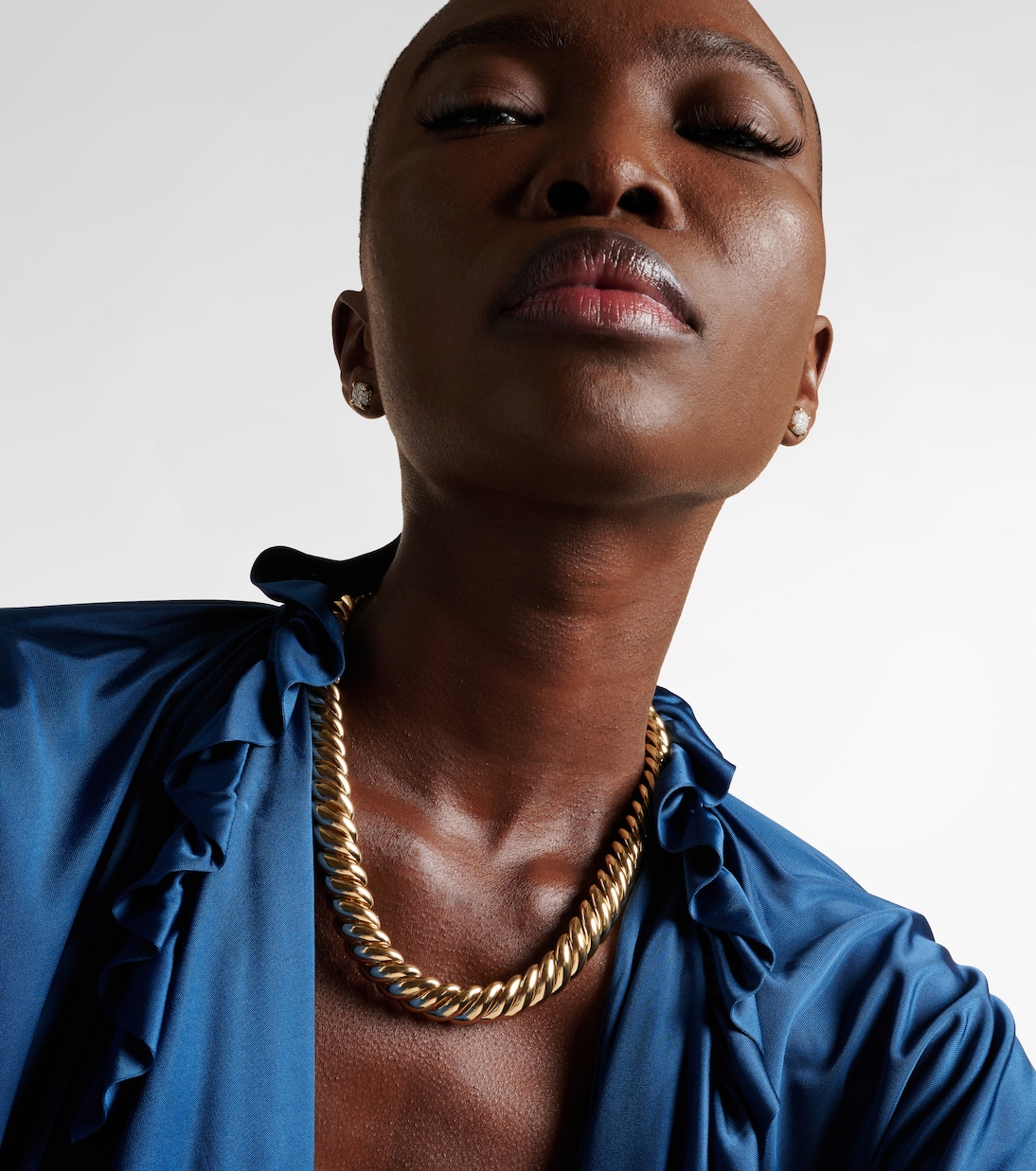 Sculpted Cable 18kt gold necklace | David Yurman