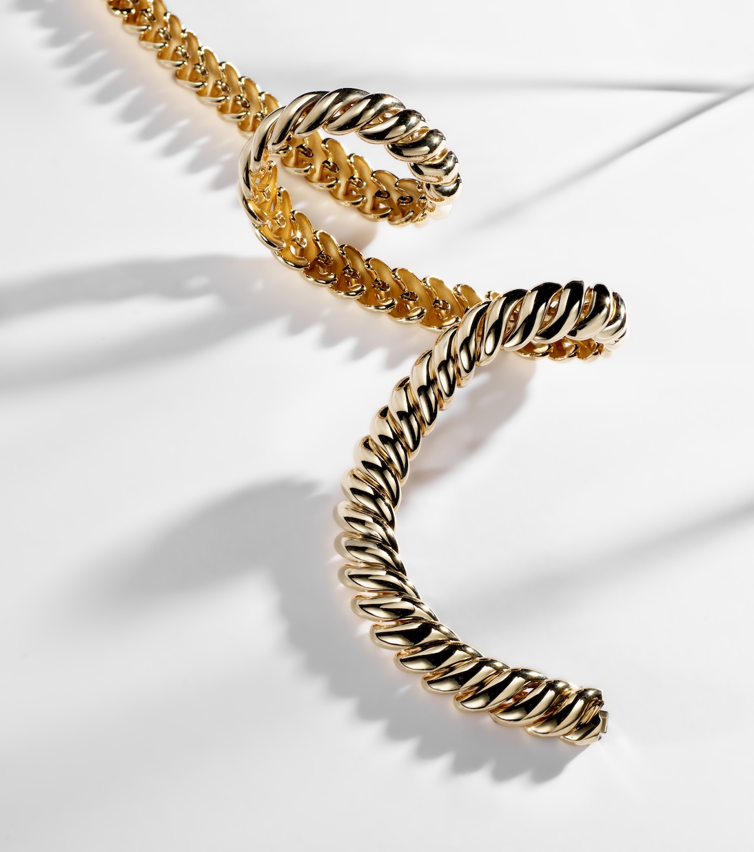 Sculpted Cable 18kt gold necklace | David Yurman