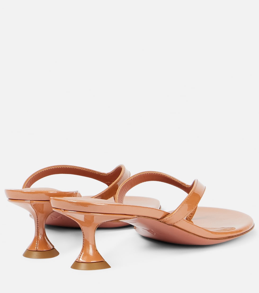 Juliette 45 patent leather thong sandals | Amina Muaddi