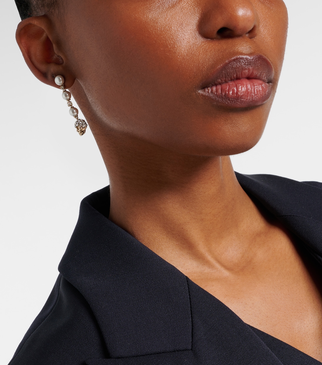 Kristallverzierte Ohrringe | McQueen