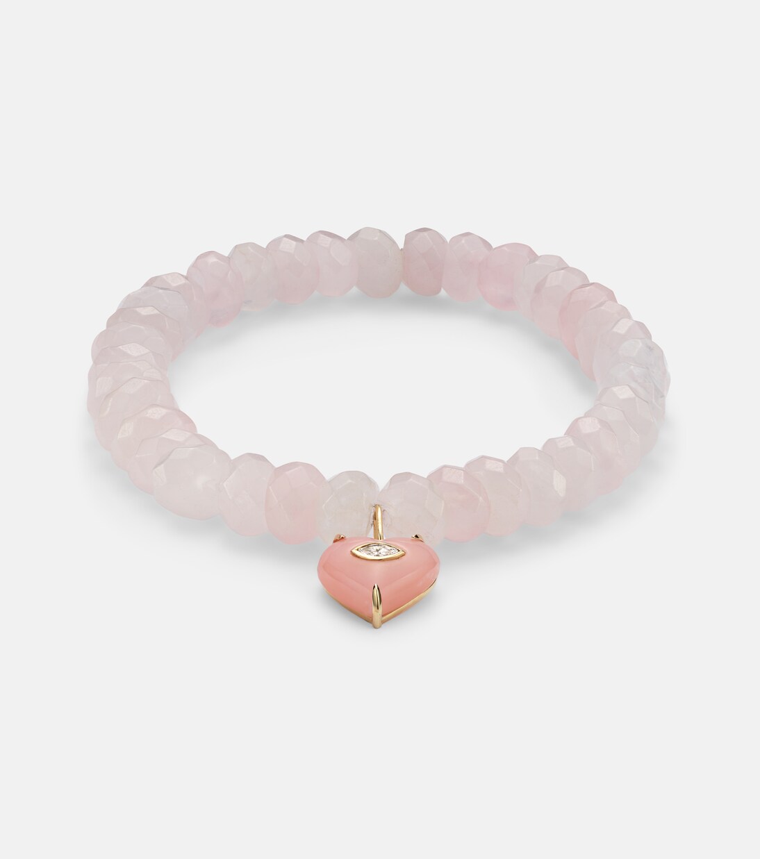 Pulsera de oro de 14 ct con ópalo y diamante | Sydney Evan