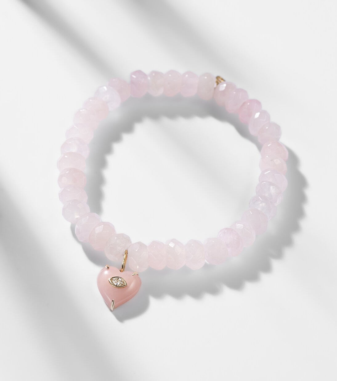 Pulsera de oro de 14 ct con ópalo y diamante | Sydney Evan