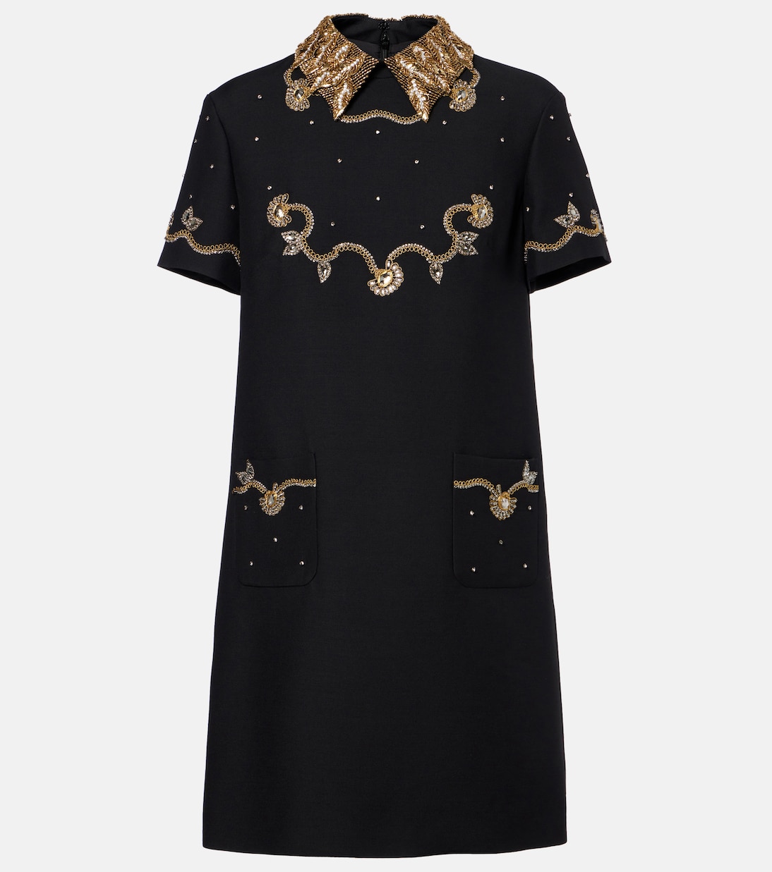 Crepe Couture embellished minidress | Valentino