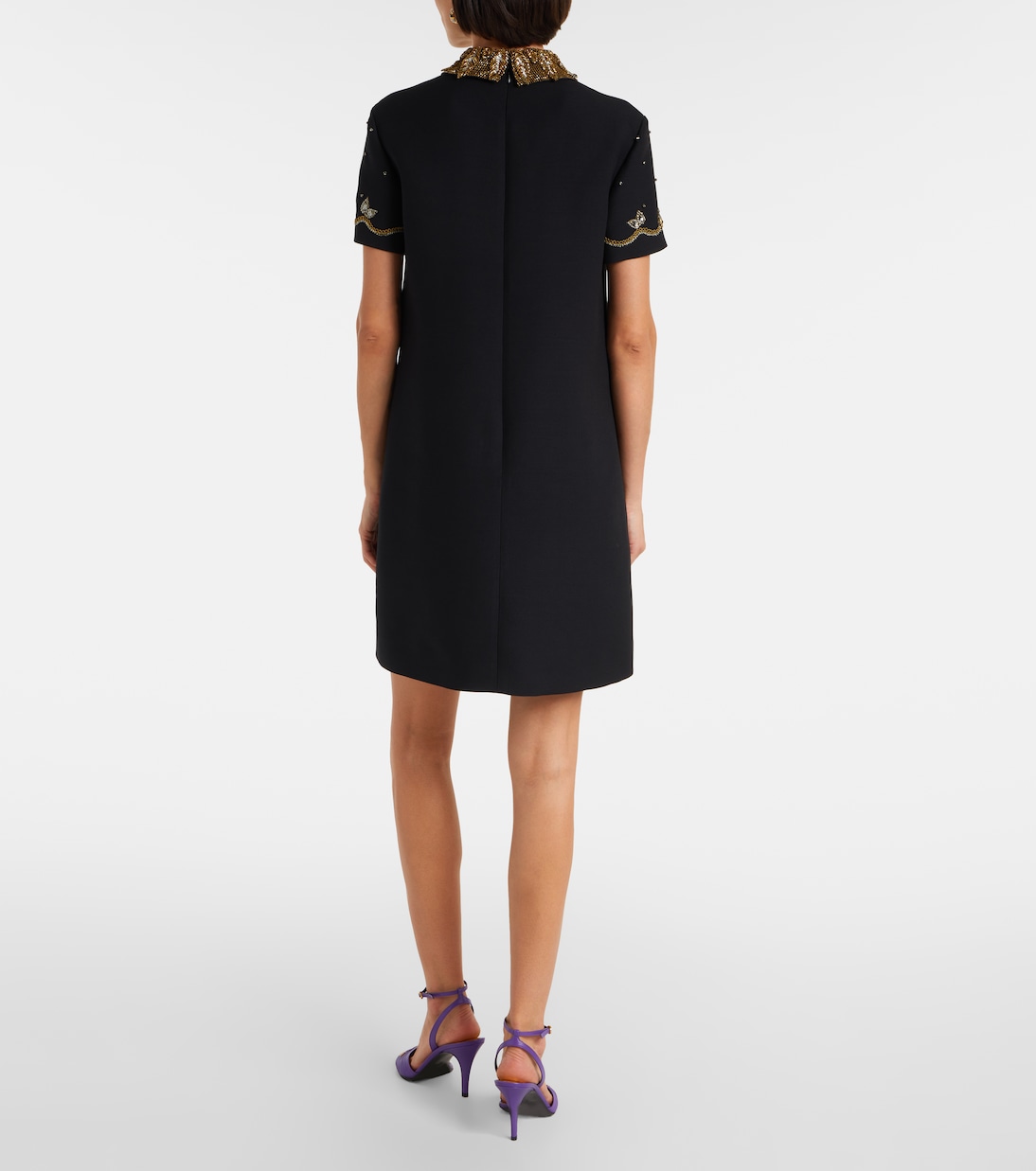 Crepe Couture embellished minidress | Valentino