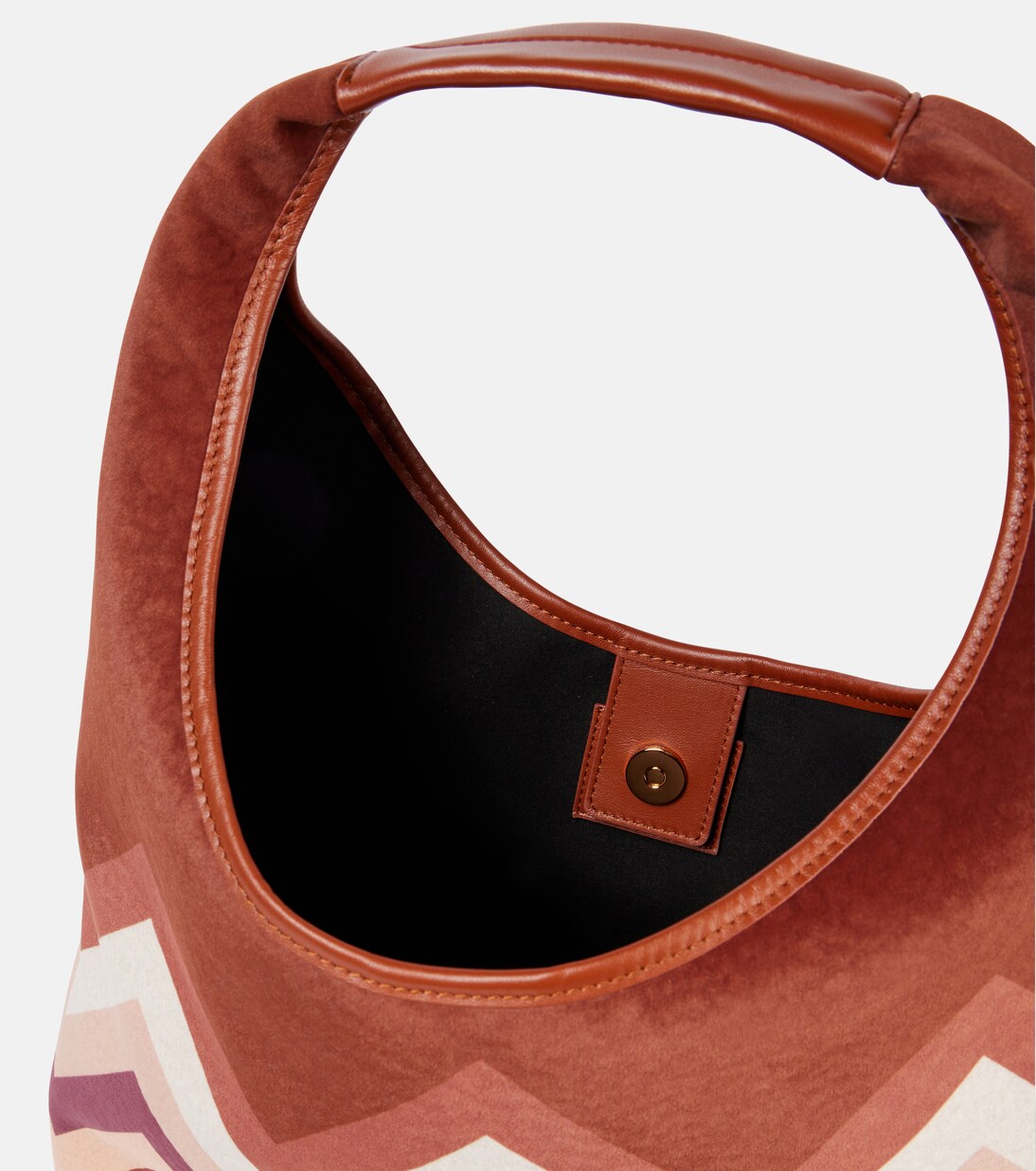 Zigzag Large leather tote bag | Missoni