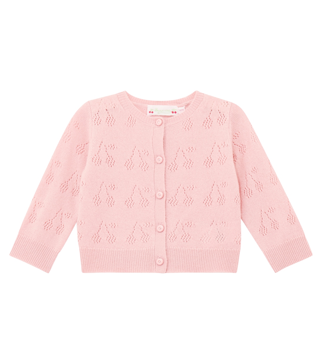 Baby Gwenoli pointelle cashmere cardigan  | Bonpoint
