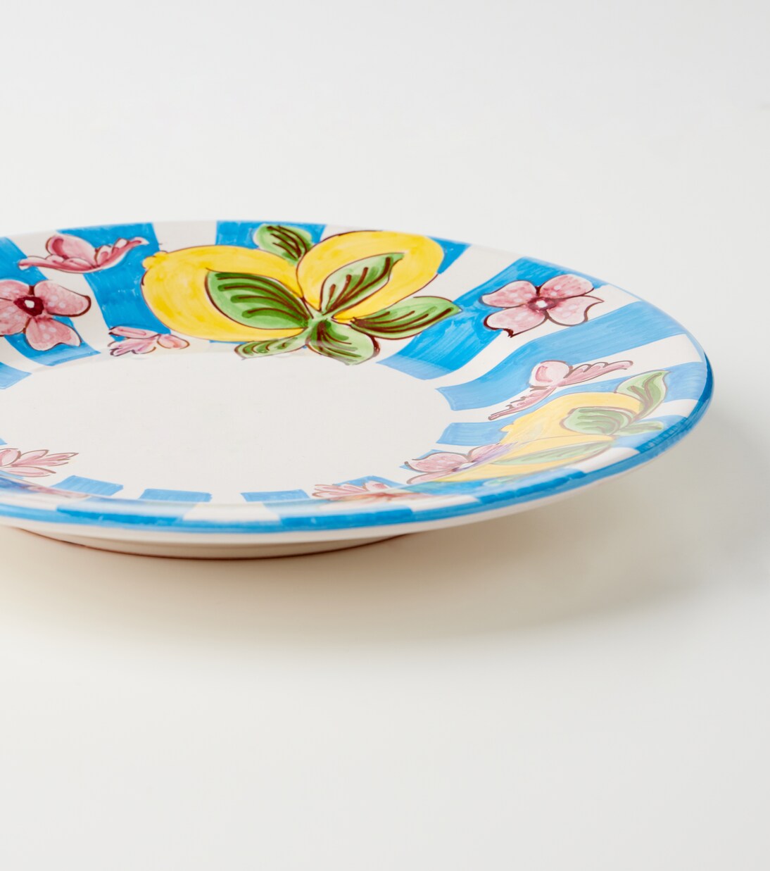 Taormina striped ceramic dessert plate | Dolce&Gabbana Casa