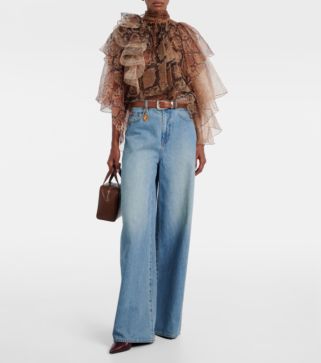 Memento ruffled silk blouse | Zimmermann