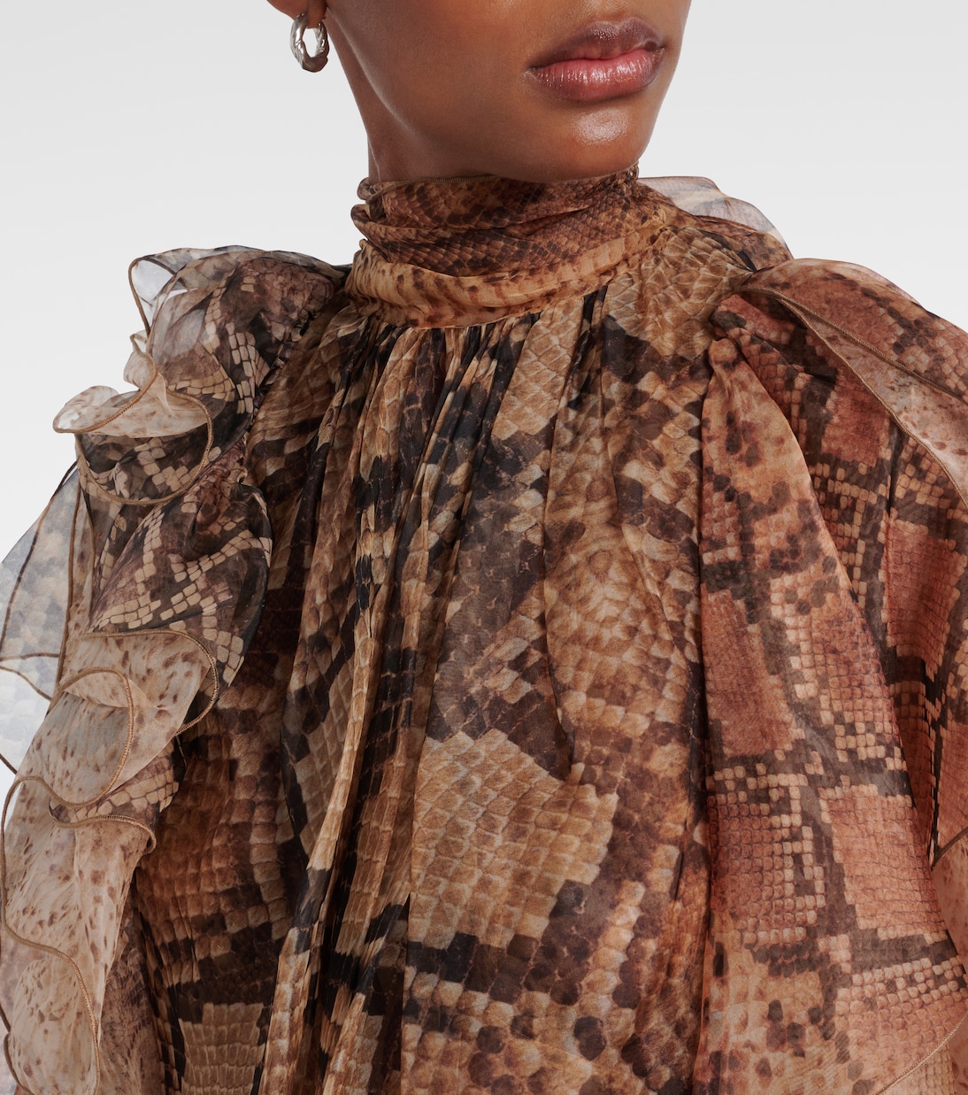 Memento ruffled silk blouse | Zimmermann