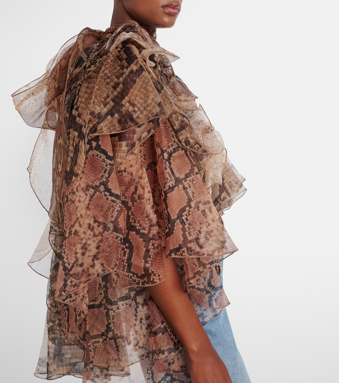 Memento ruffled silk blouse | Zimmermann