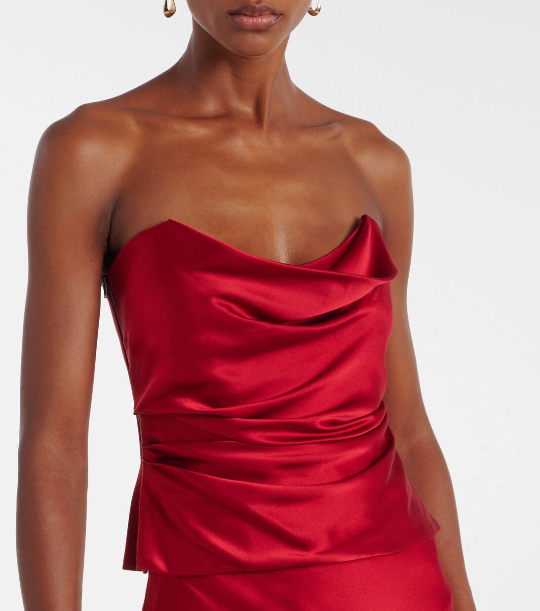 Bustier en charmeuse de soie | The Sei