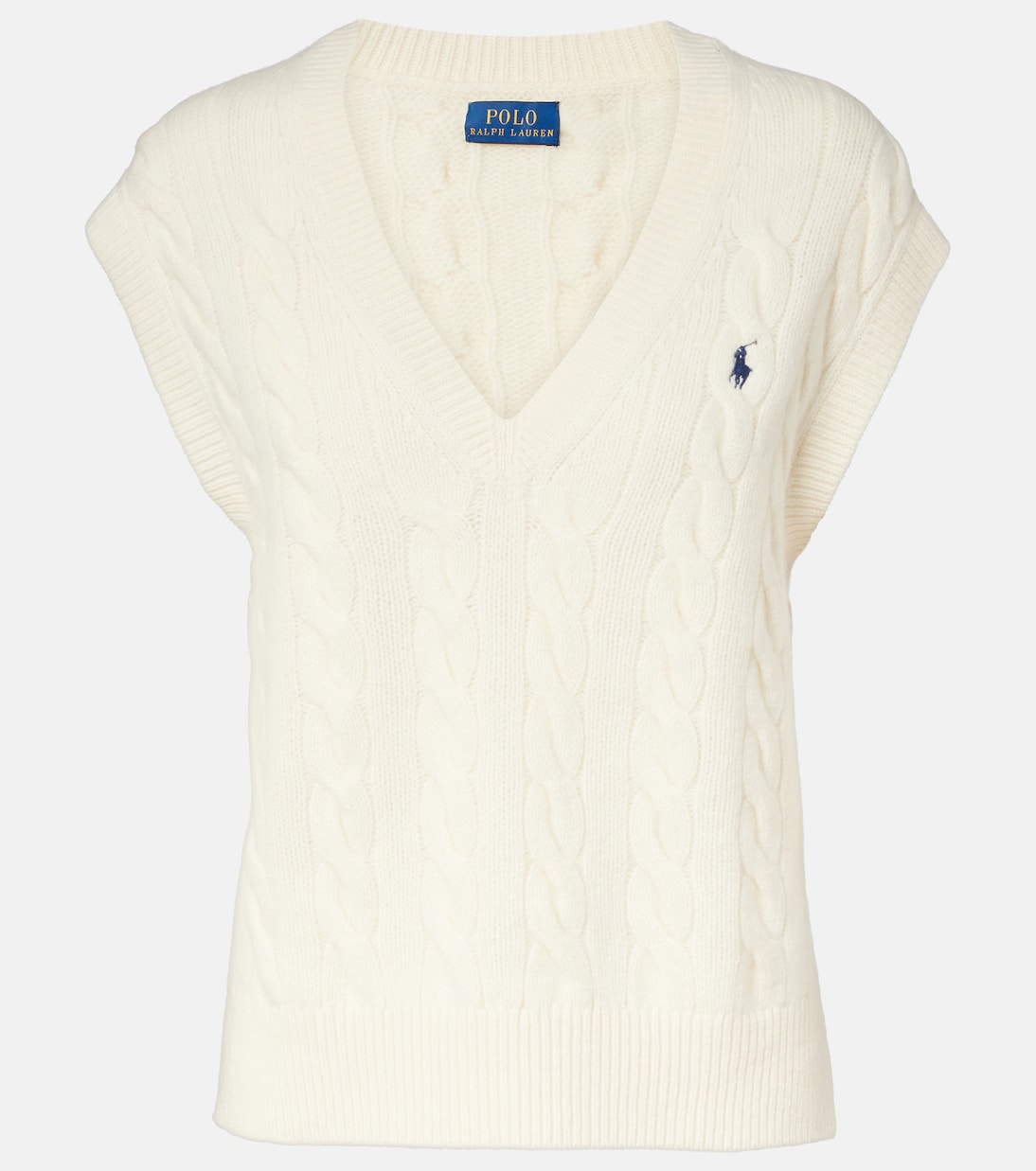 Cable-knit wool and cashmere vest | Polo Ralph Lauren
