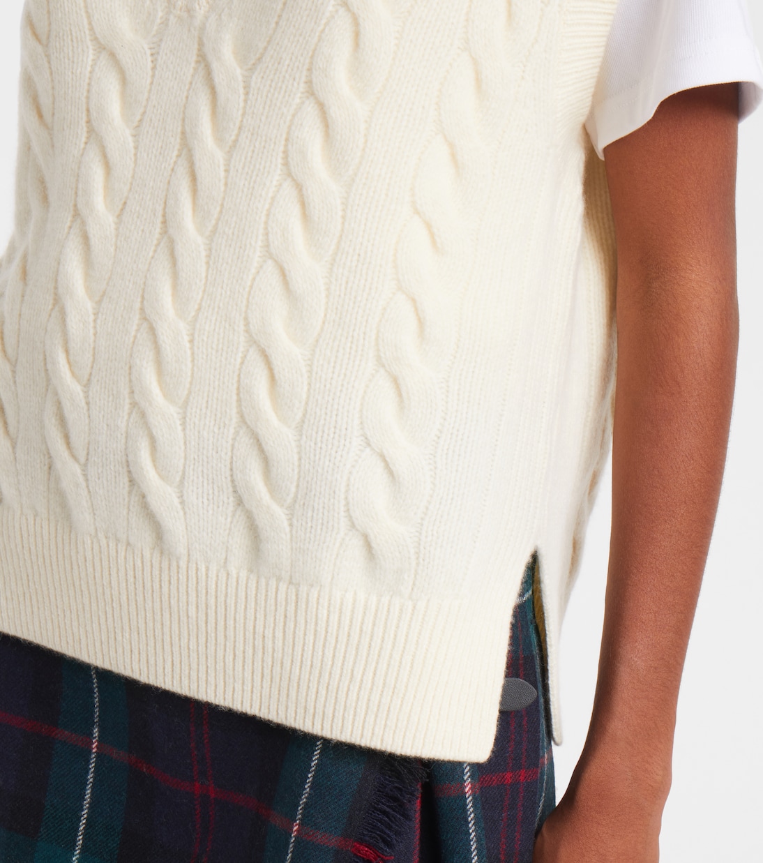 Cable-knit wool and cashmere vest | Polo Ralph Lauren