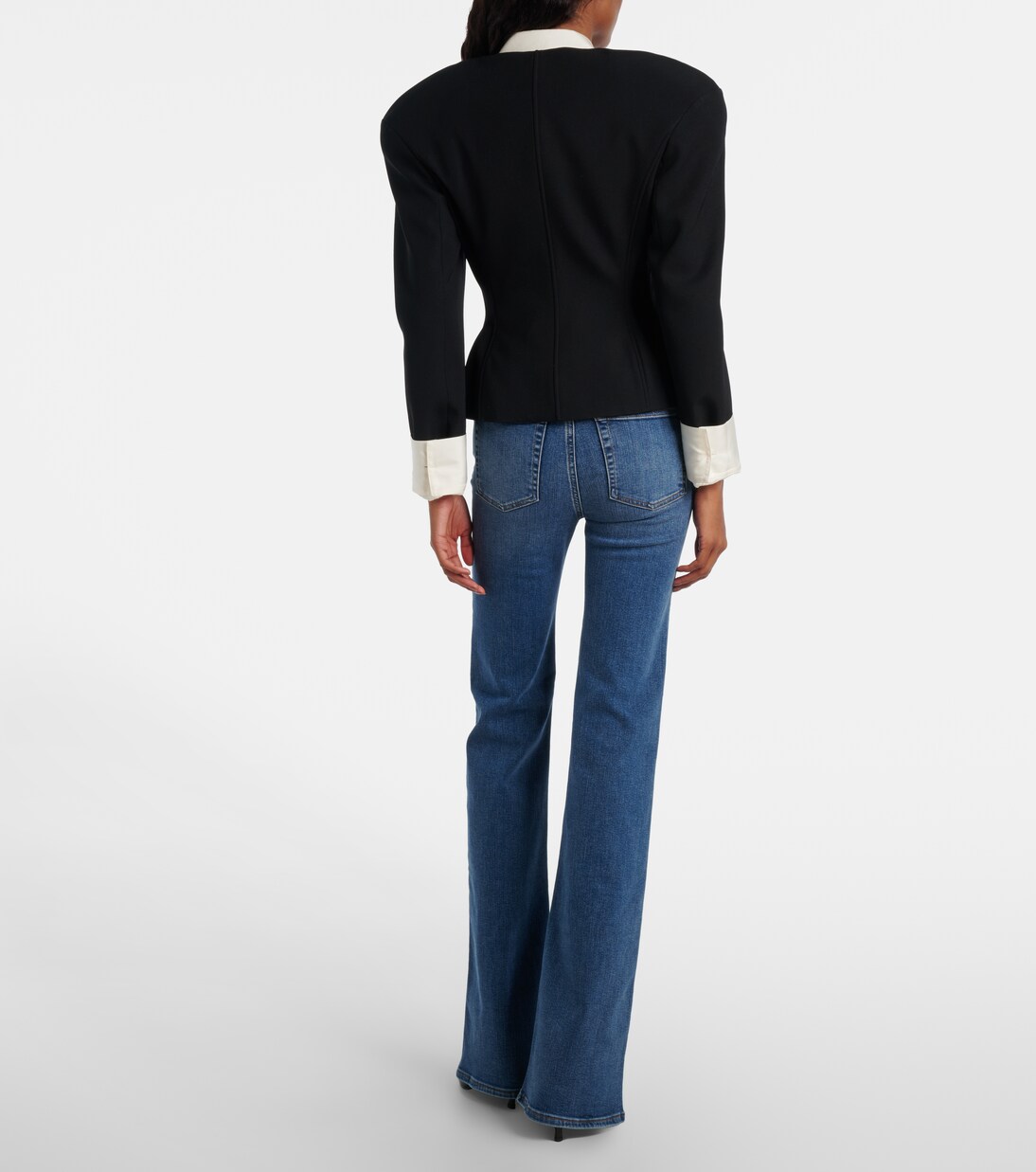 Icon Long mid-rise flared jeans | Frame