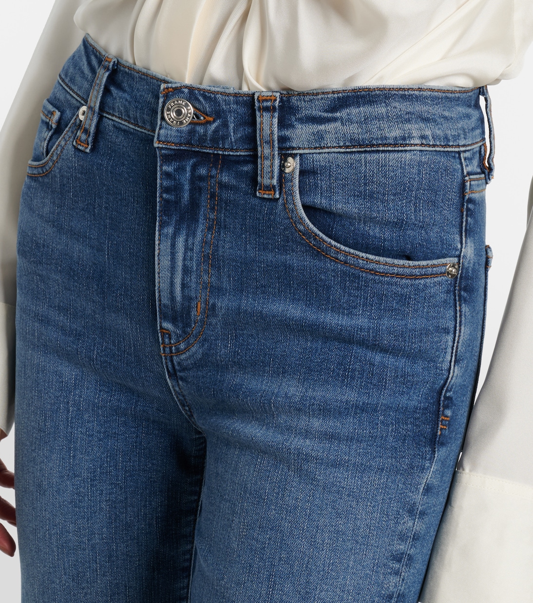 Icon Long mid-rise flared jeans | Frame