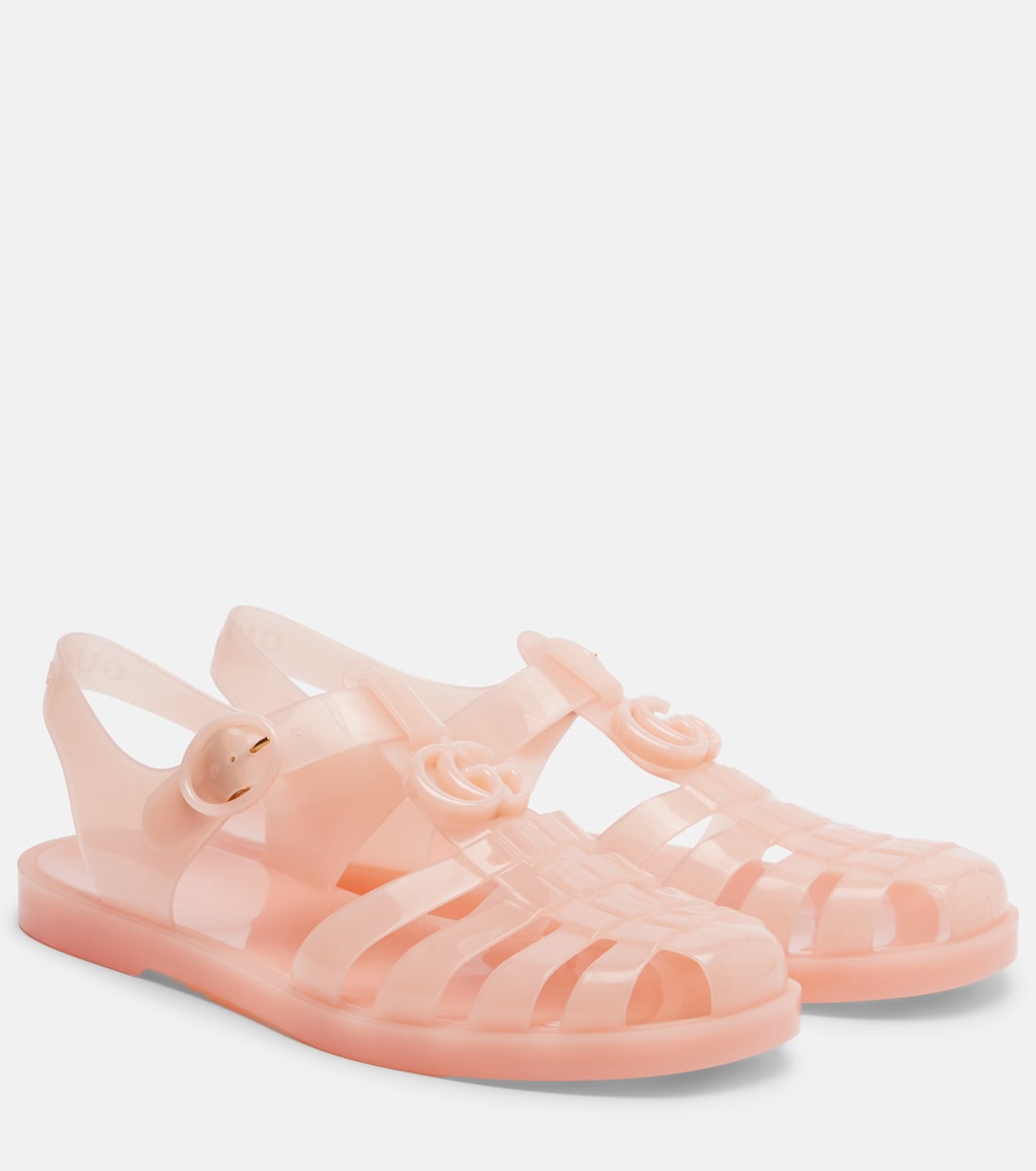 Glossy Double G fisherman sandals | Gucci