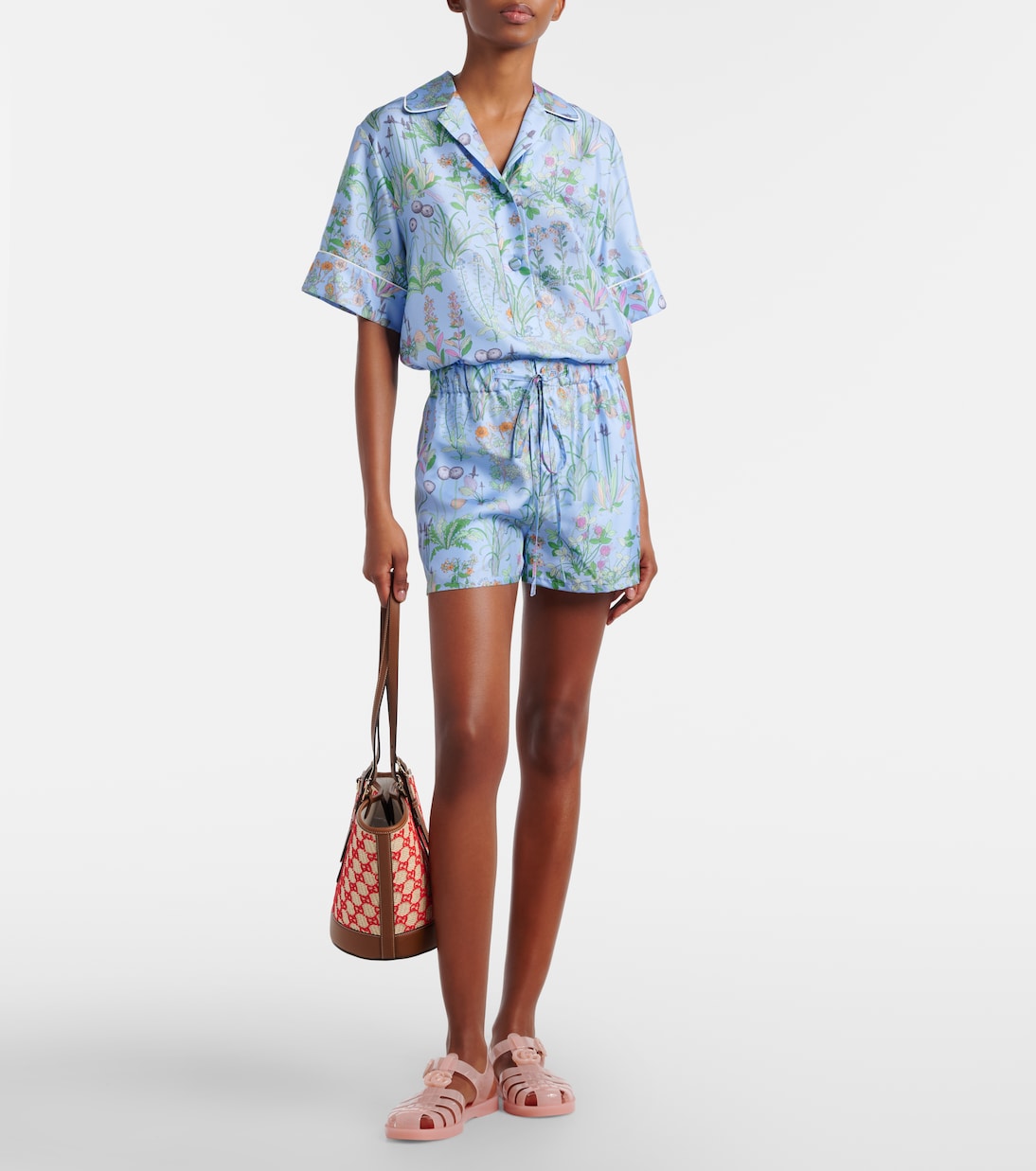 Glossy Double G fisherman sandals | Gucci