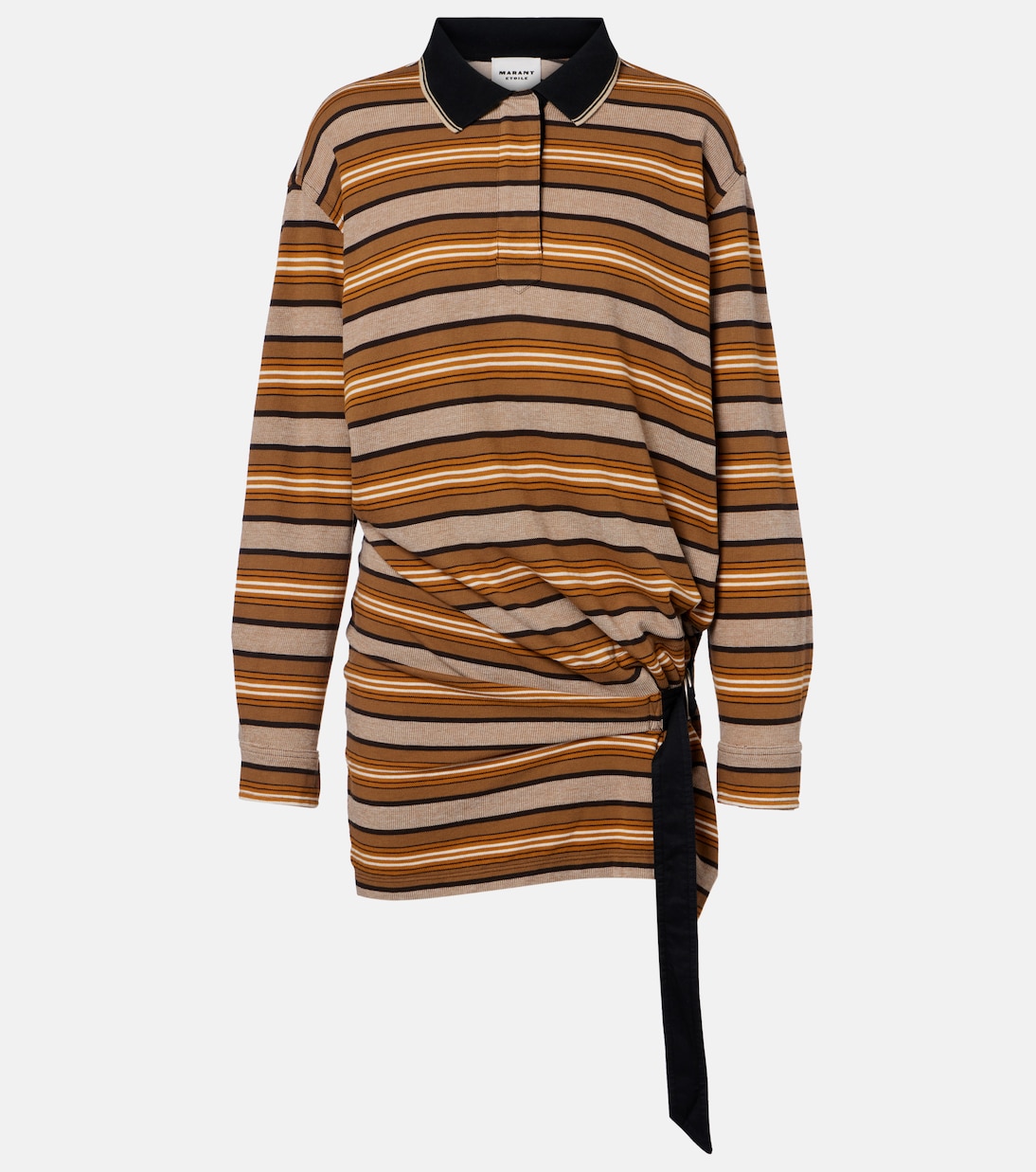 Isea striped cotton piqué polo dress | Marant Etoile