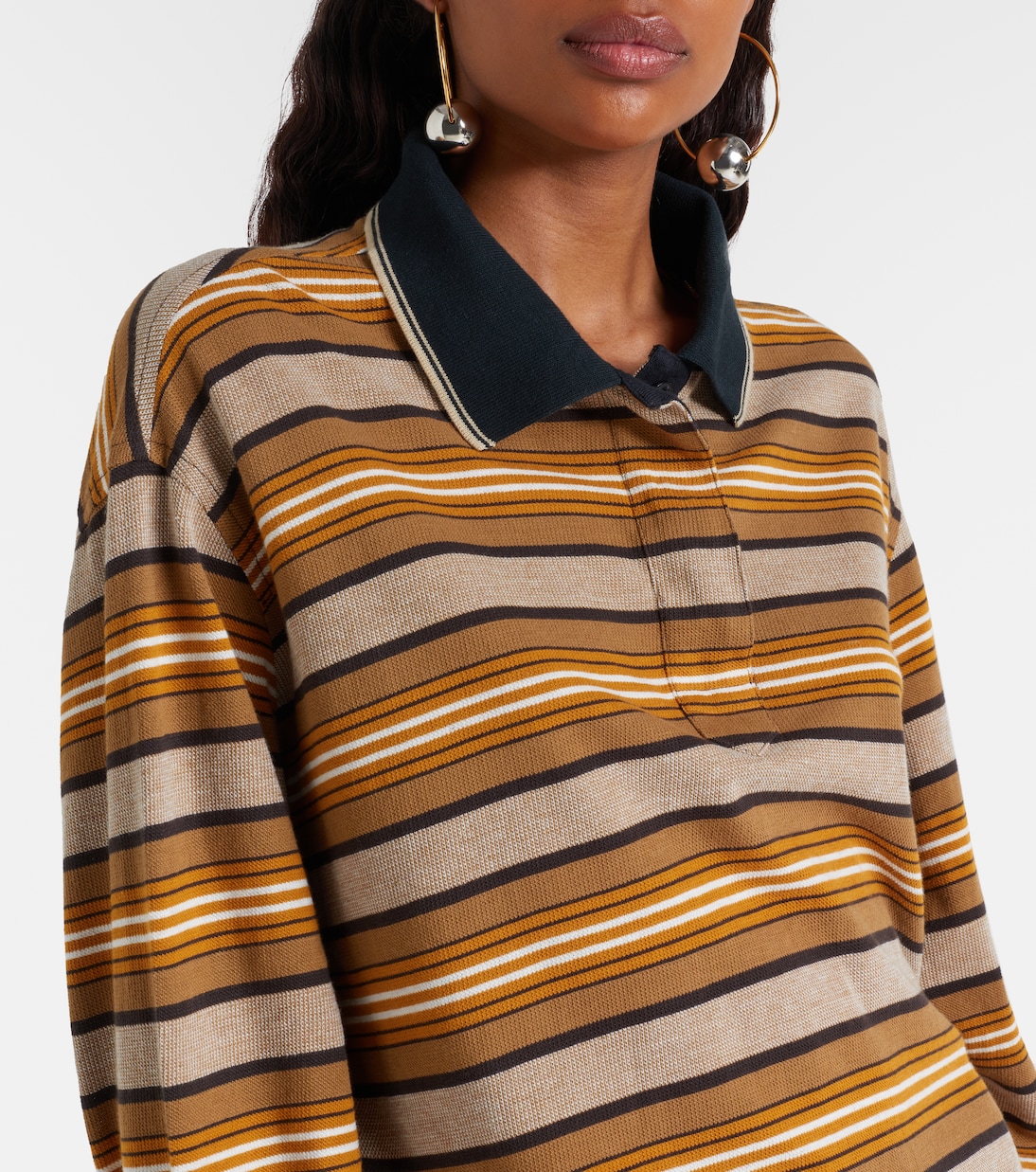 Isea striped cotton piqué polo dress | Marant Etoile