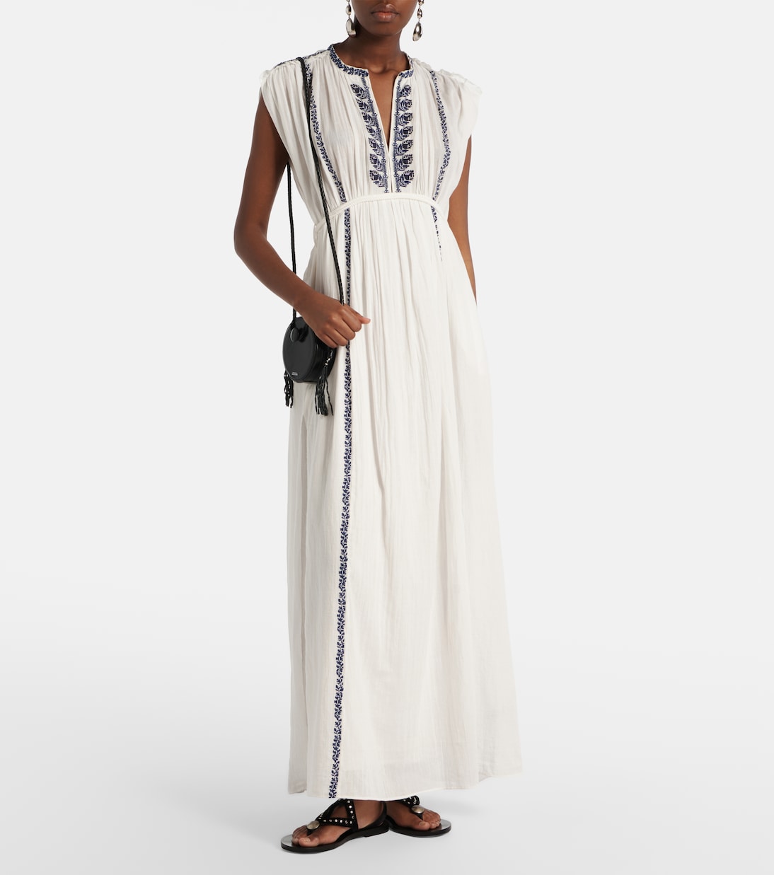 Besticktes Maxikleid Liviane aus Baumwolle | Marant Etoile