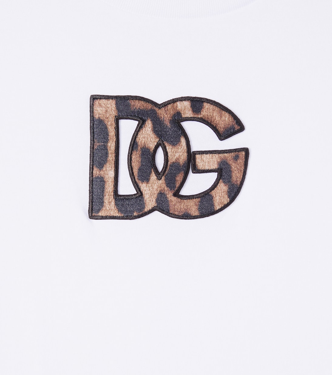 T-shirt en coton à patch appliqué | Dolce&Gabbana Kids