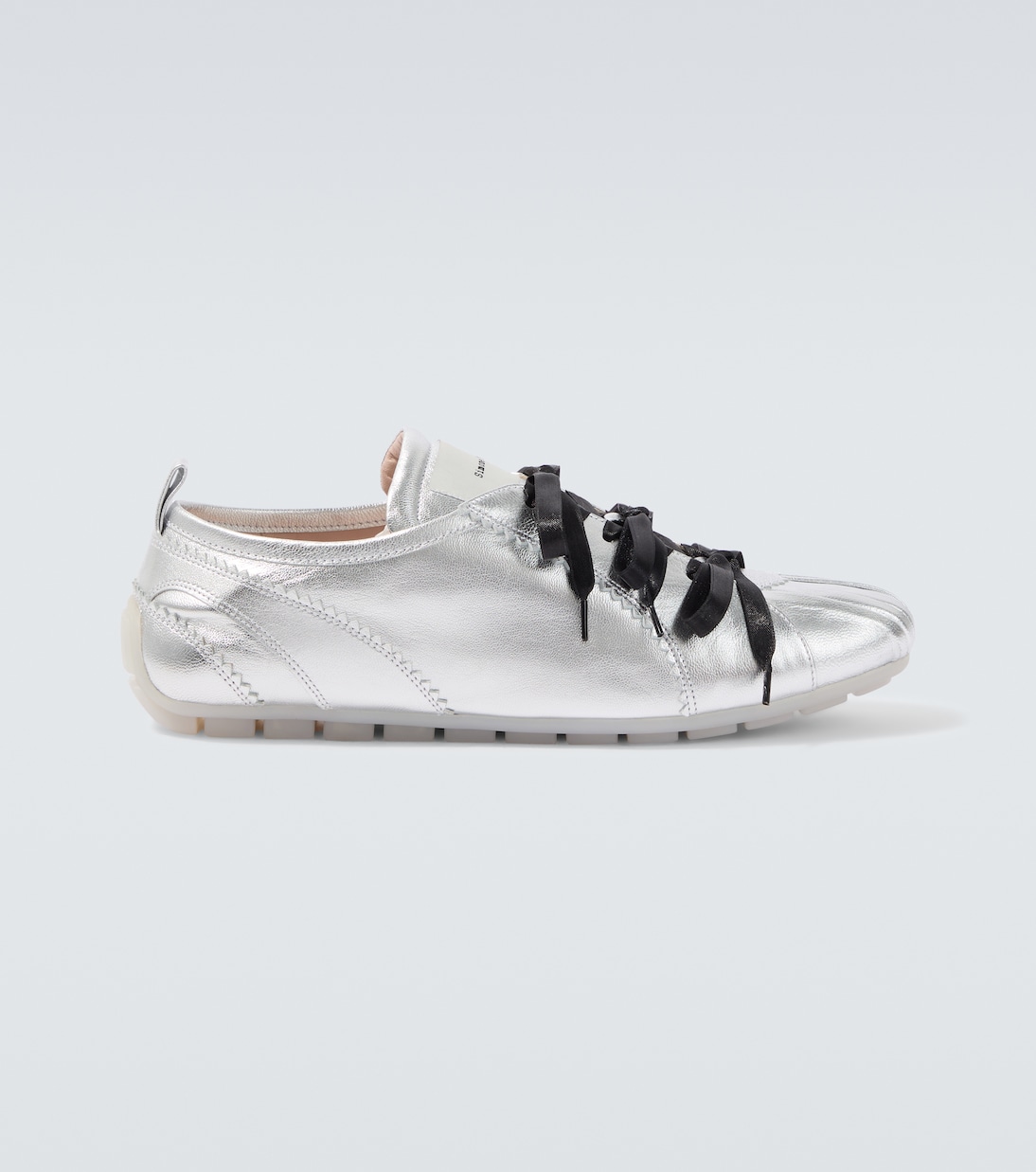 Sneakers Ballerina Grip aus Metallic-Leder | Simone Rocha