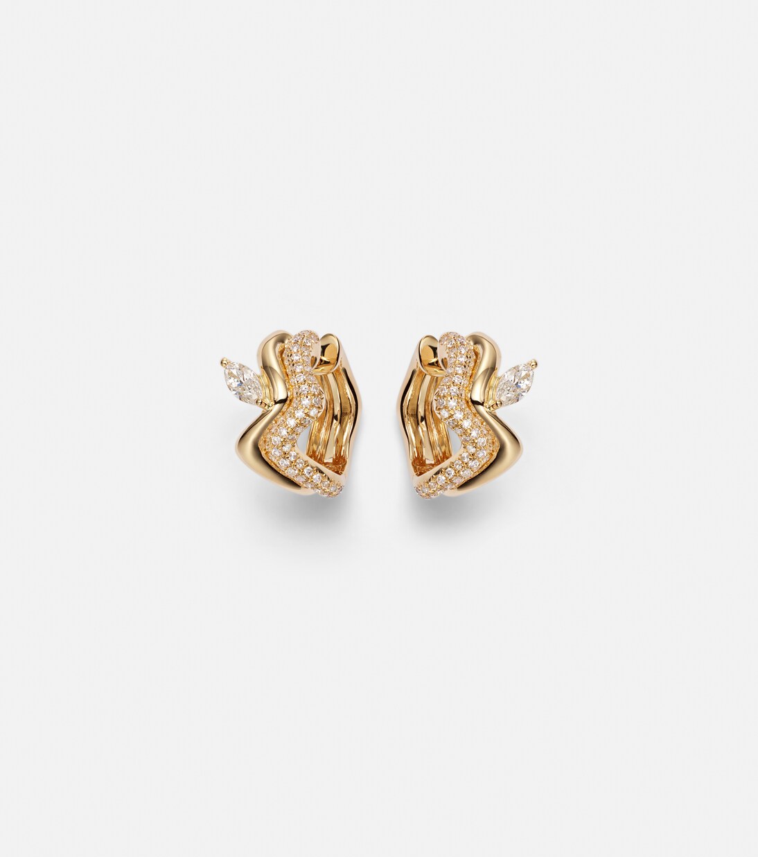 Boucles d’oreilles en or 18 ct (750/1000) et diamants | Shay Jewelry