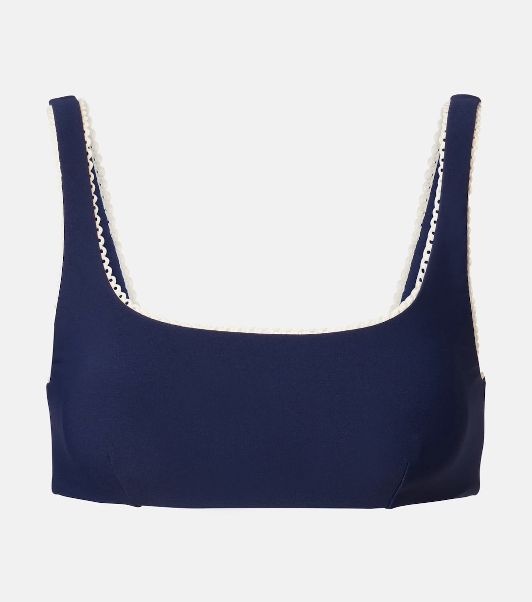 Maison scalloped sports bra | The Upside