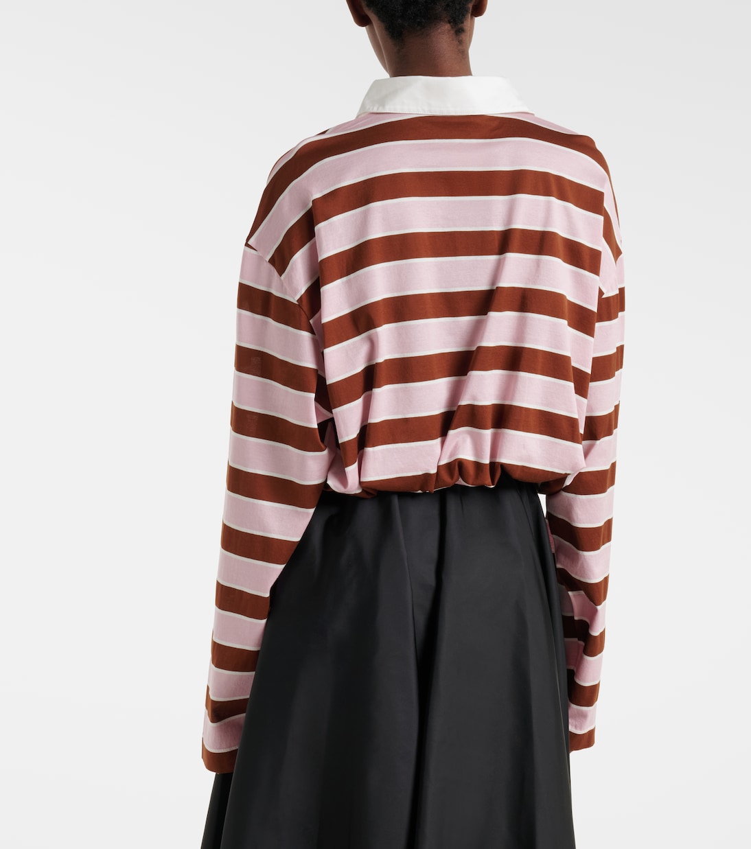 Cropped-Polohemd aus Baumwoll-Jersey | Prada