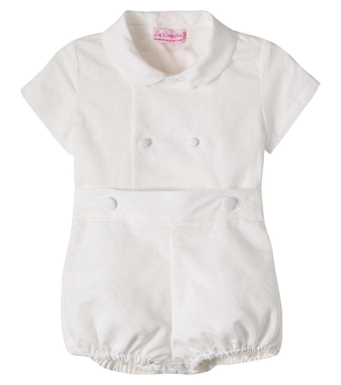 Bébé – Ensemble top et short bloomer Rory en lin et coton | La Coqueta