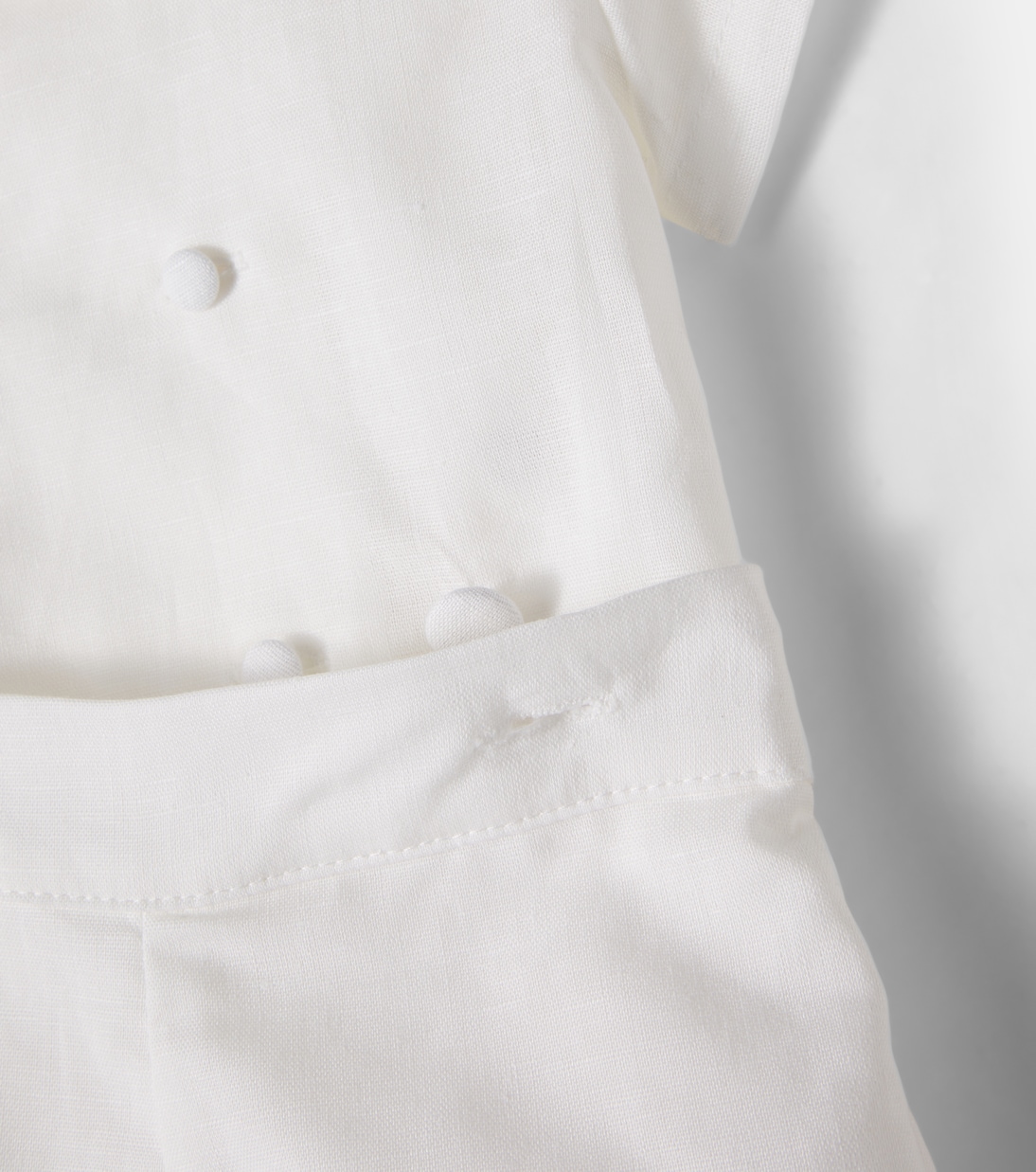 Bébé – Ensemble top et short bloomer Rory en lin et coton | La Coqueta