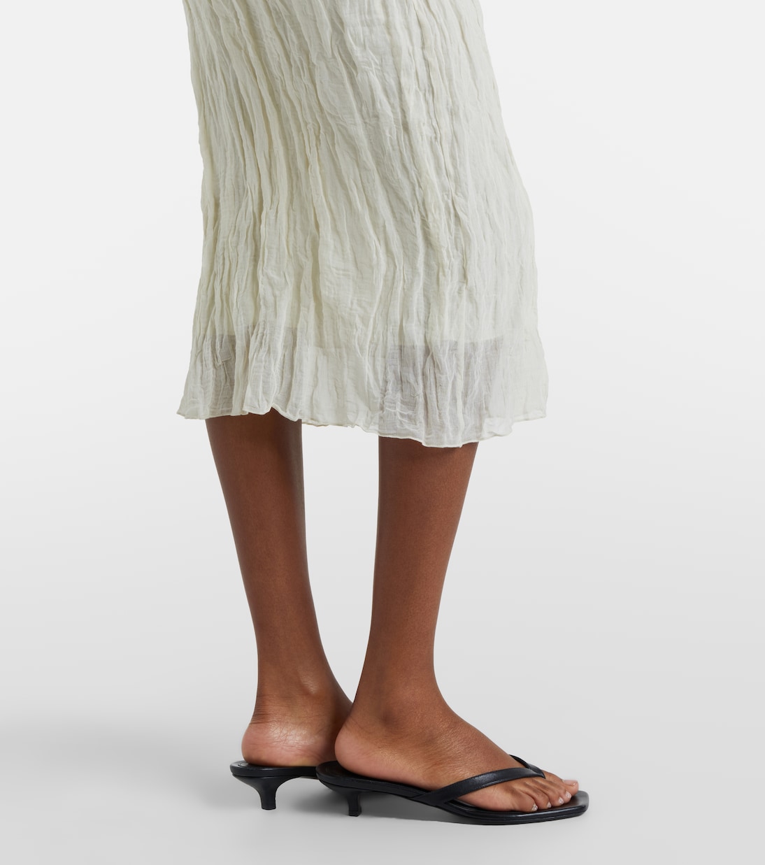 Cotton-blend midi skirt | Róhe