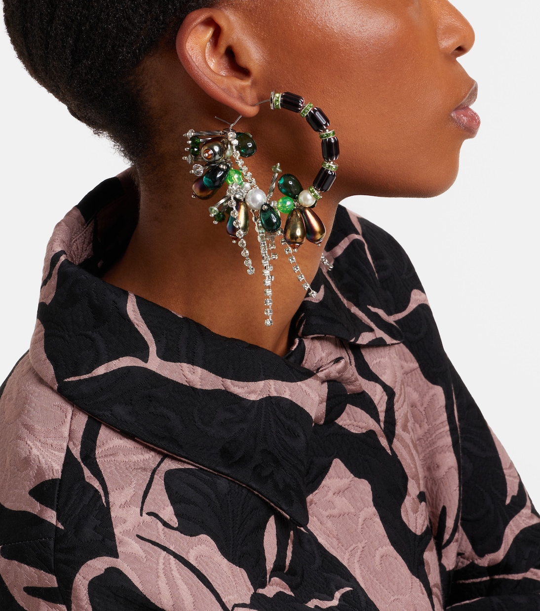 Embellished hoop earrings | Dries Van Noten