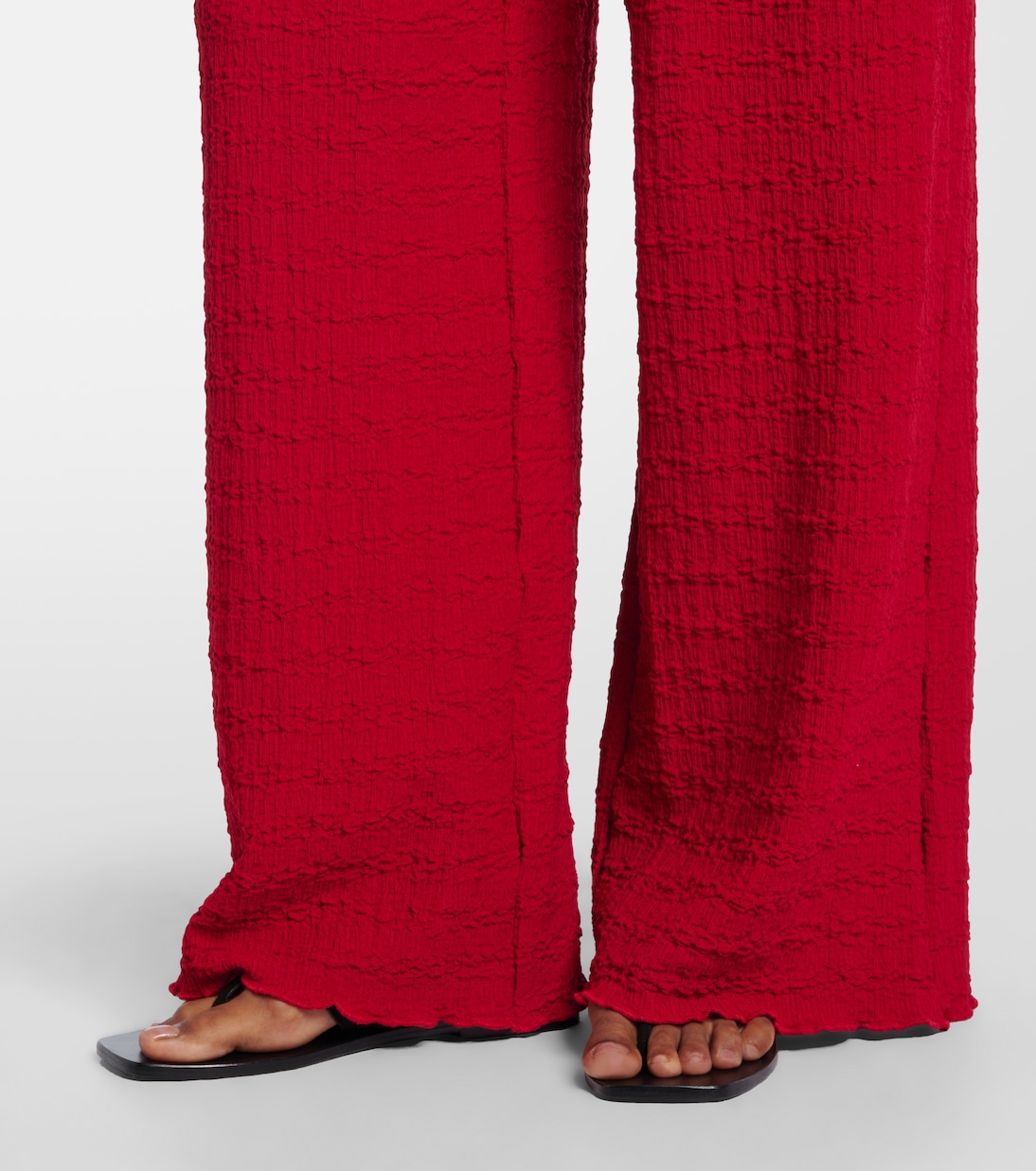 Mika seersucker wide-leg pants | Jade Swim